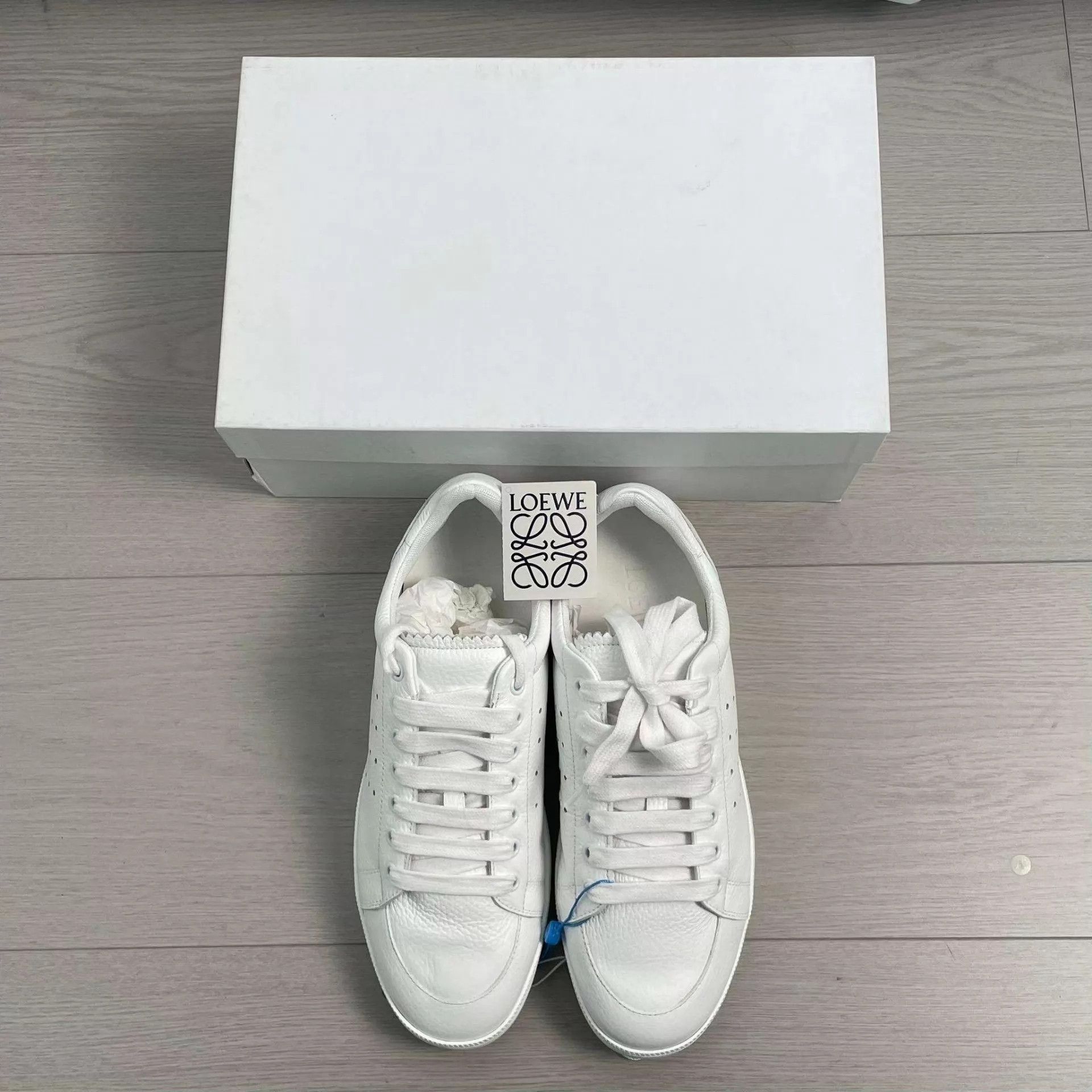 Loewe LOEWE White Men's 42 EU Leatherless Shoes Size US 9 / EU 42 - 1 Thumbnail