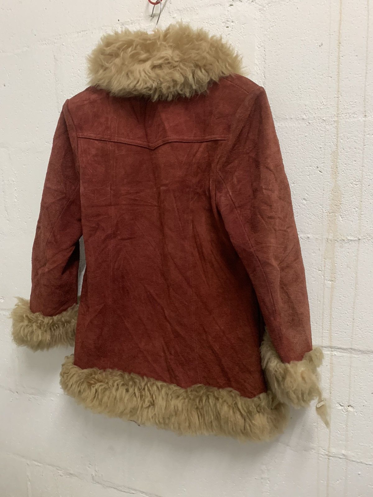 Japanese Brand Vintage 70s Suede Leather Fur Jacket Size S / US 4 / IT 40 - 6 Thumbnail