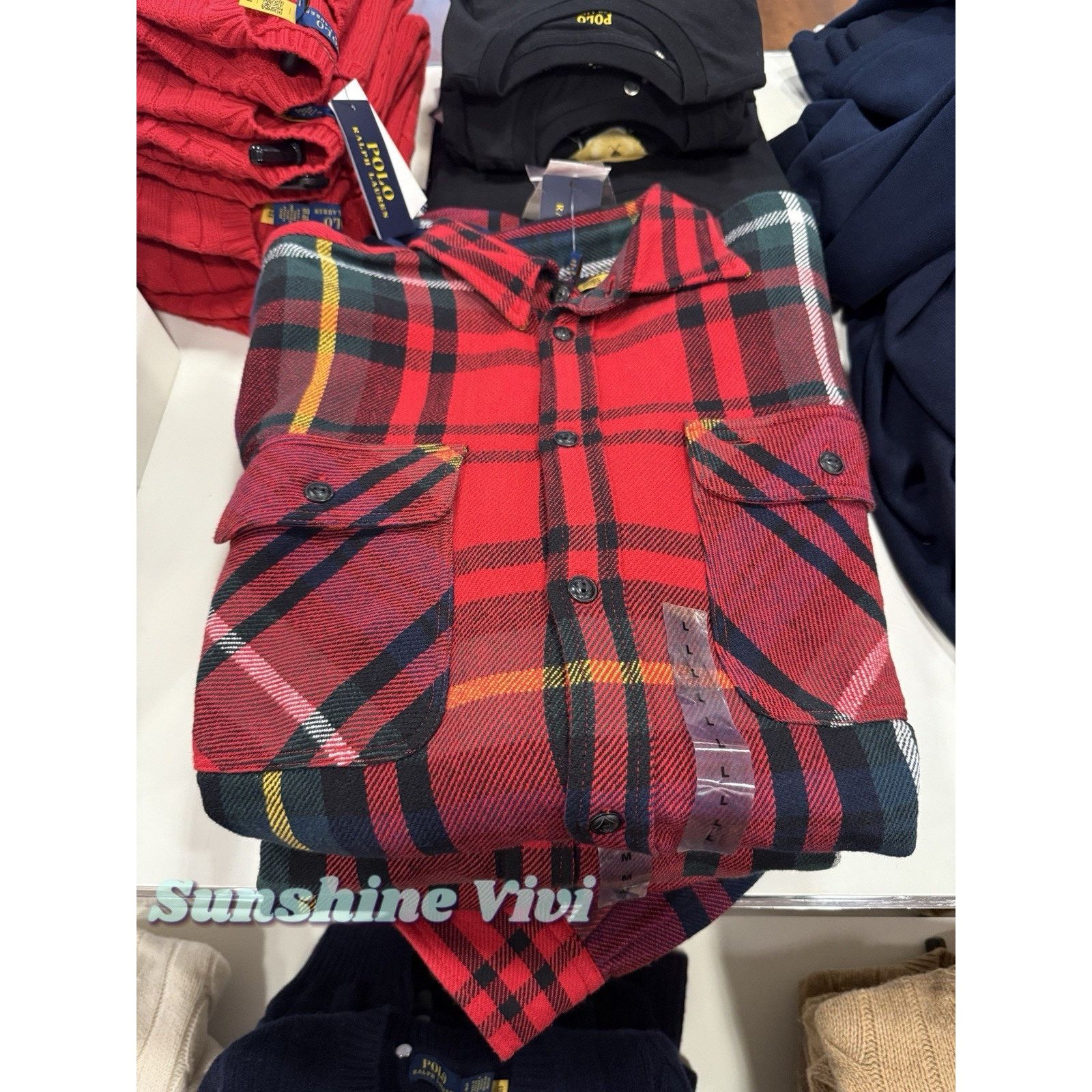 Polo Ralph Lauren NWT Polo Ralph Lauren Women Relaxed Fit Plaid Cotton Shirt Size US L / EU 52-54 / 3 - 1 Thumbnail