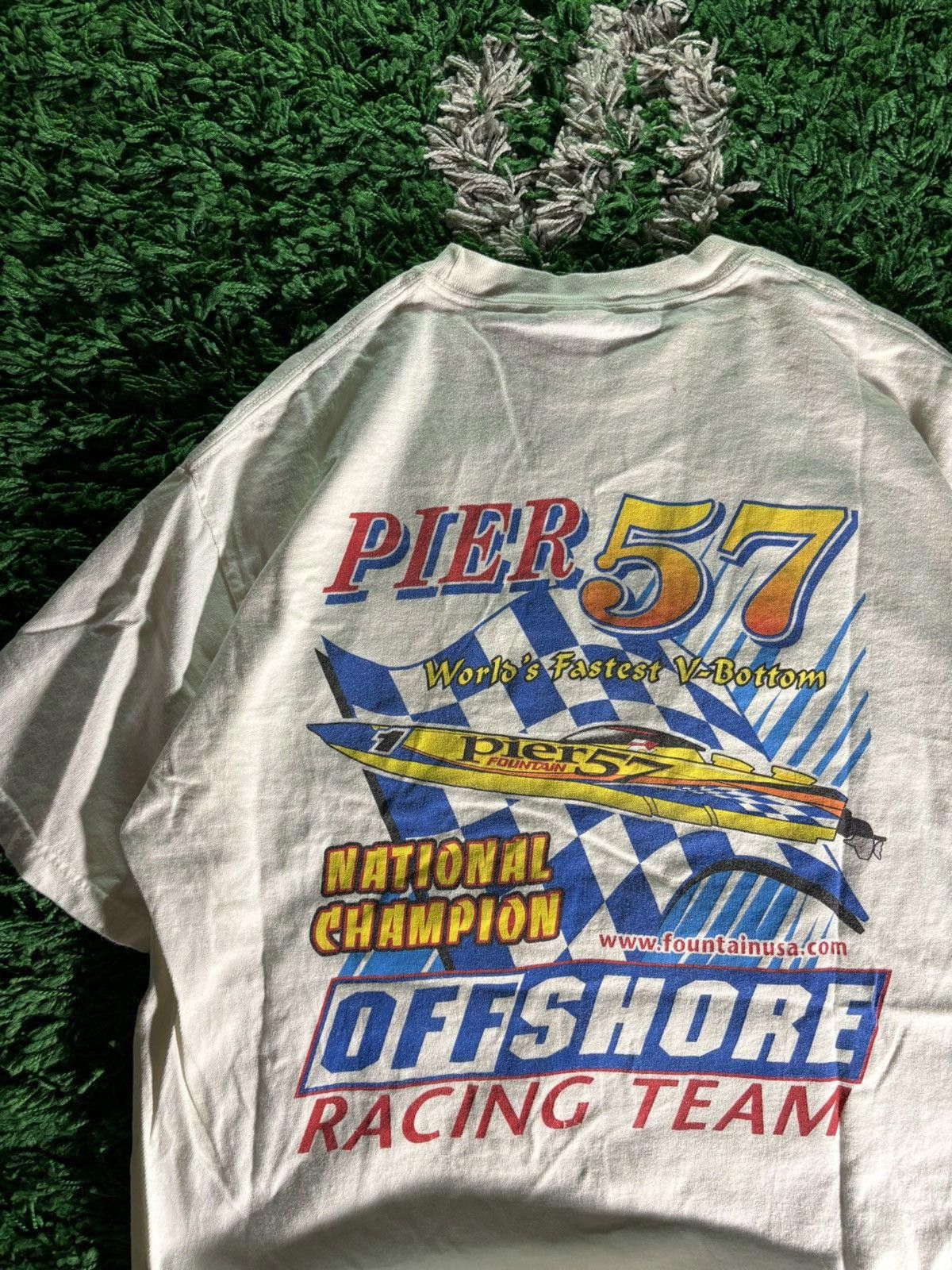 Hanes Vintage Hanes Pier 57 Fountain Offshore Racing Team Tee Size US L / EU 52-54 / 3 - 6 Thumbnail