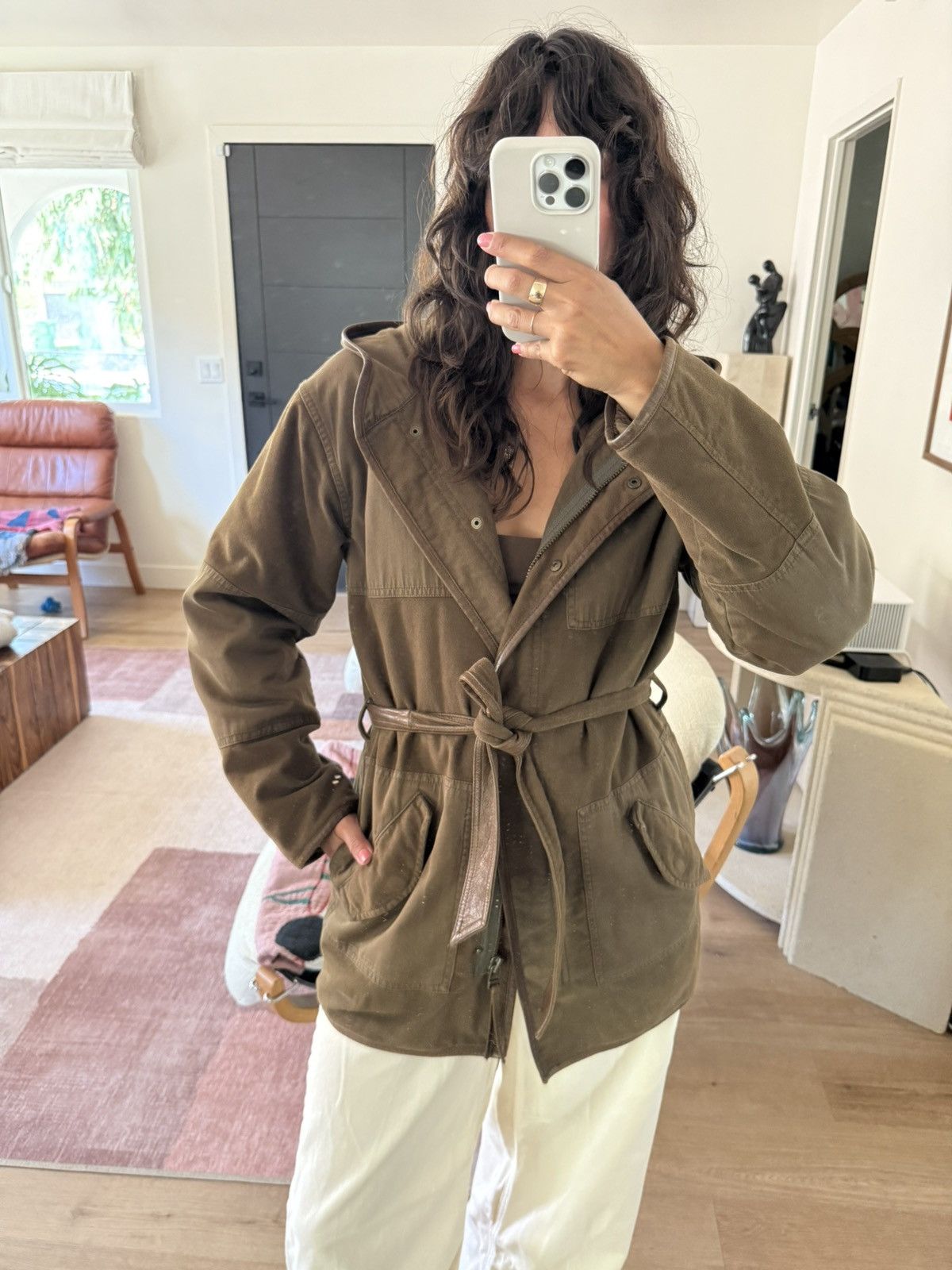 Current/Elliot Current Elliot Utility Jacket Hooded Parka Size XS / US 0-2 / IT 36-38 - 3 Thumbnail