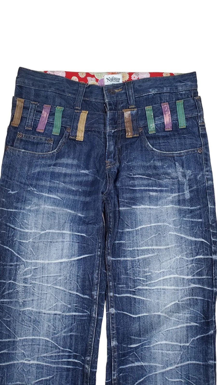 Japanese Brand × Vintage ✅️Vintage Nylaus Double Waist Flared Size US 32 / EU 48 - 4 Thumbnail