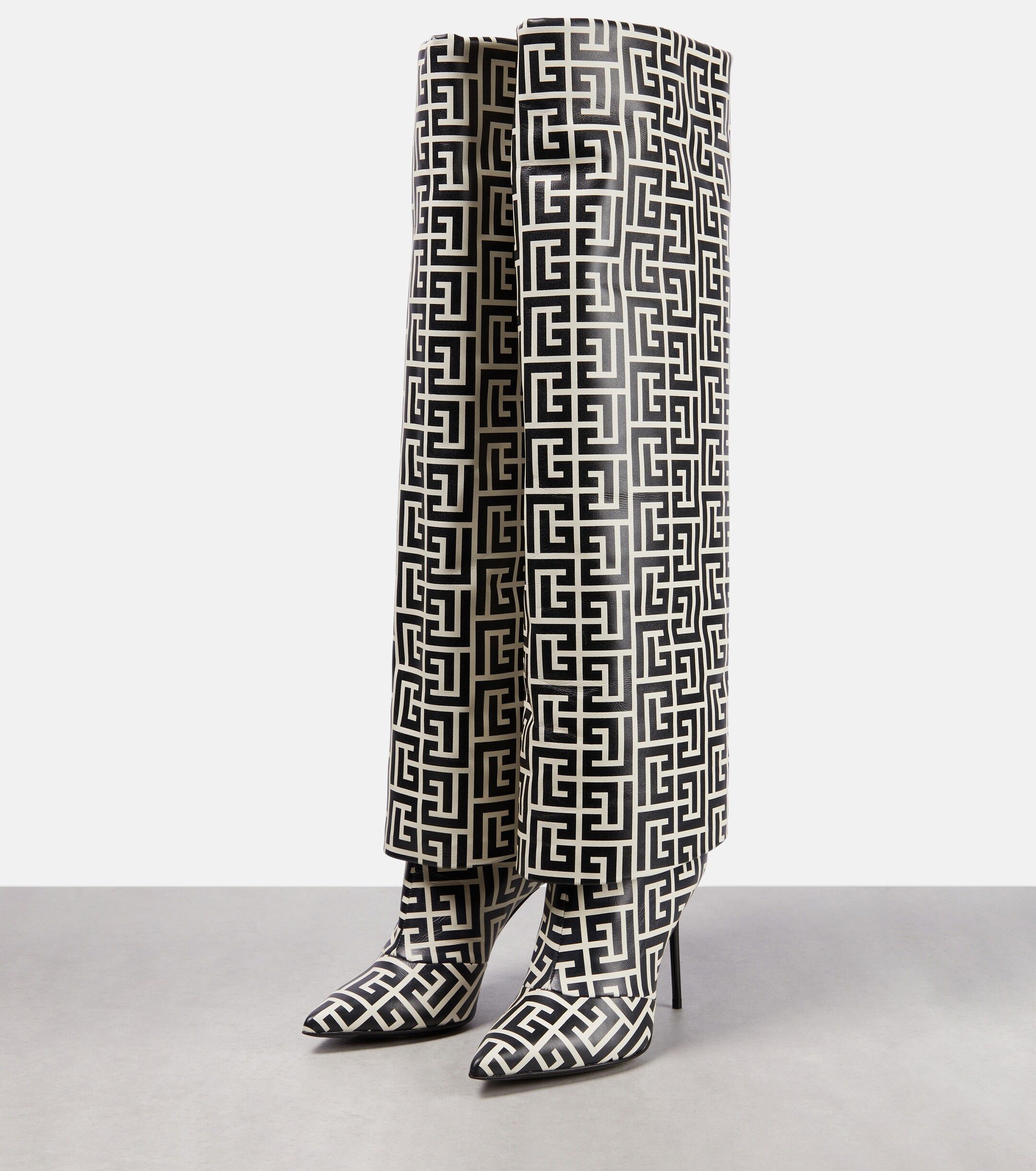 Balmain o1y0625 Boots in Black/White Size US 8 / IT 38 - 2 Thumbnail