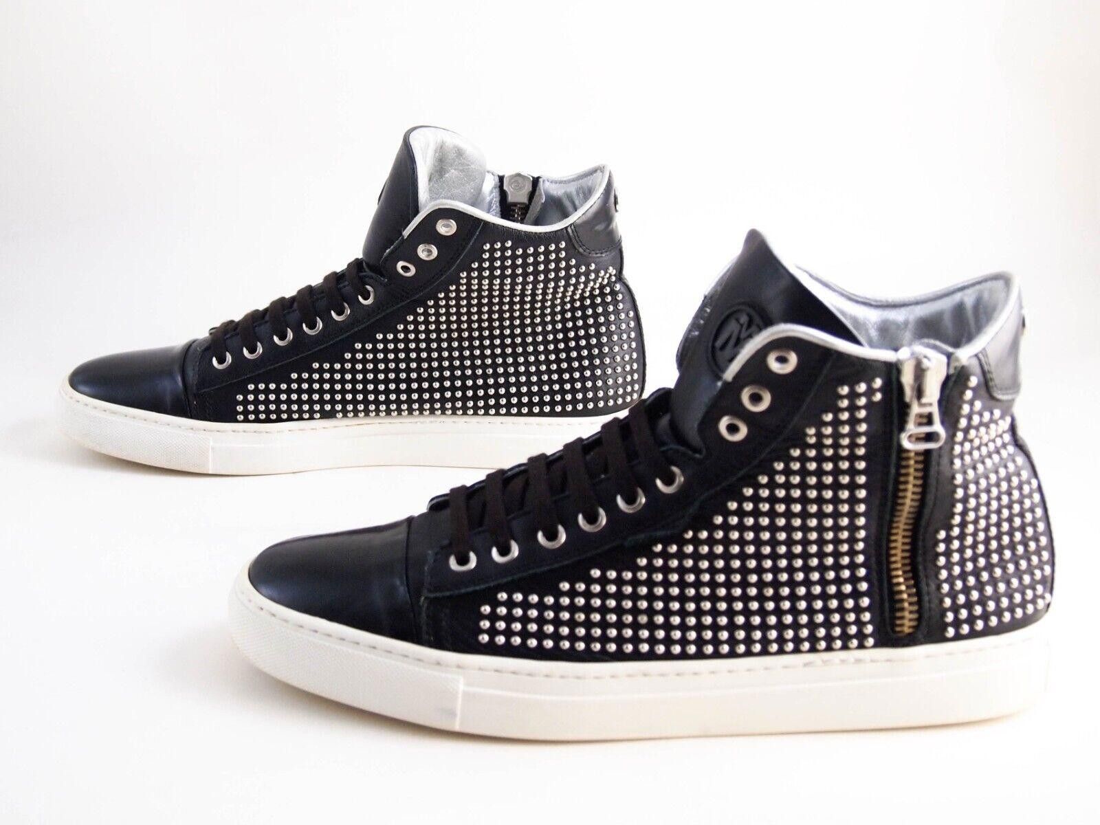 Designer Michalsky Sneakers Studded Black Leather EU 46 US 13 Size US 13 / EU 46 - 2 Thumbnail