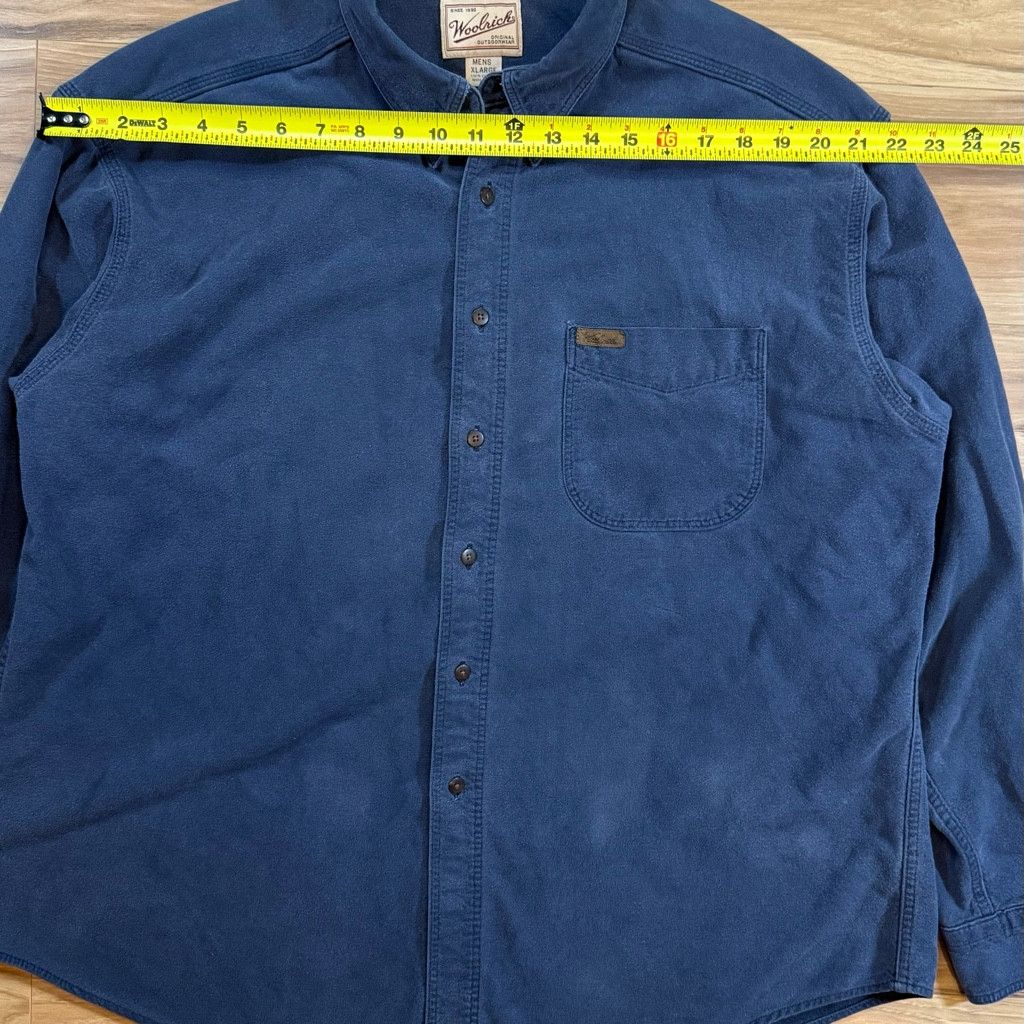 Woolrich Woolen Mills Woolrich Men’s XL Chamois Shirt Blue USA Size US XL / EU 56 / 4 - 4 Thumbnail