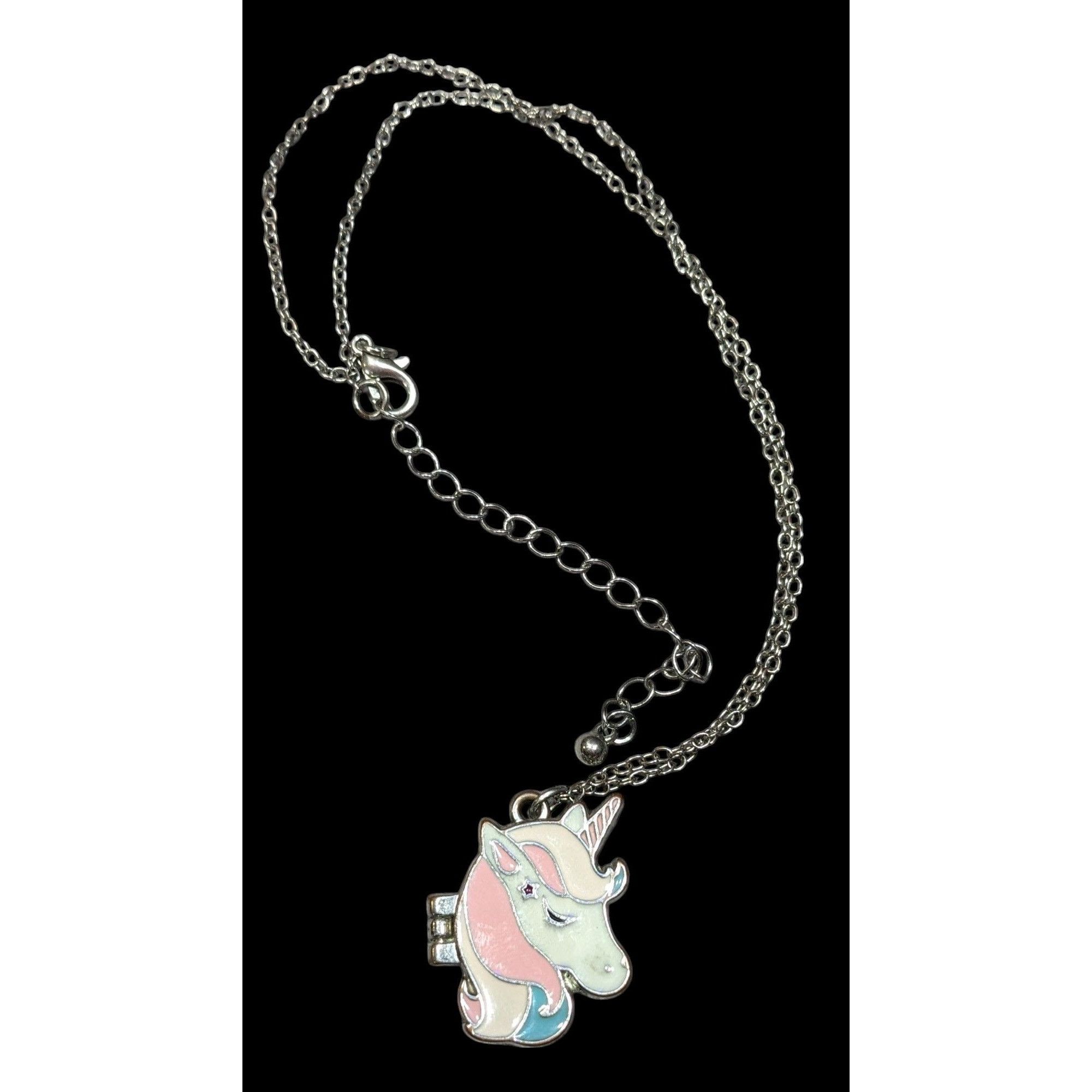 Other Whimsical Fairycore Pastel Unicorn Magnetic Locket Necklace Size ONE SIZE - 1 Thumbnail