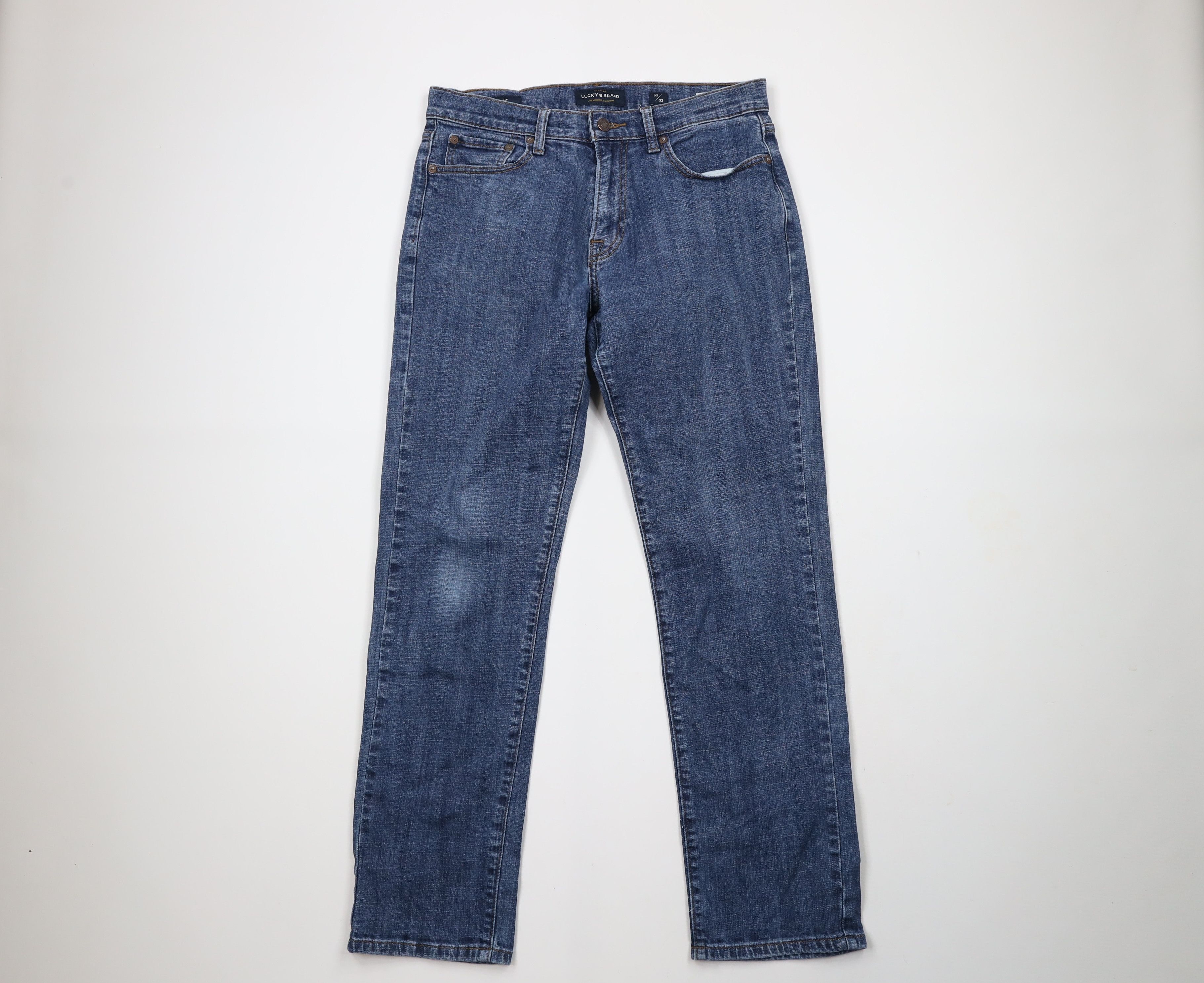 Lucky Brand × Vintage Vintage Y2K Lucky Brand 221 Straight Leg Denim Jeans Blue Size US 32 / EU 48 - 1 Thumbnail