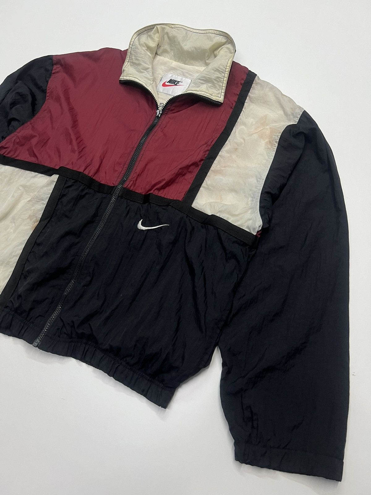 Nike VINTAGE NIKE SWOOSH BIG LOGO WINDBREAKER Size US L / EU 52-54 / 3 - 4 Thumbnail