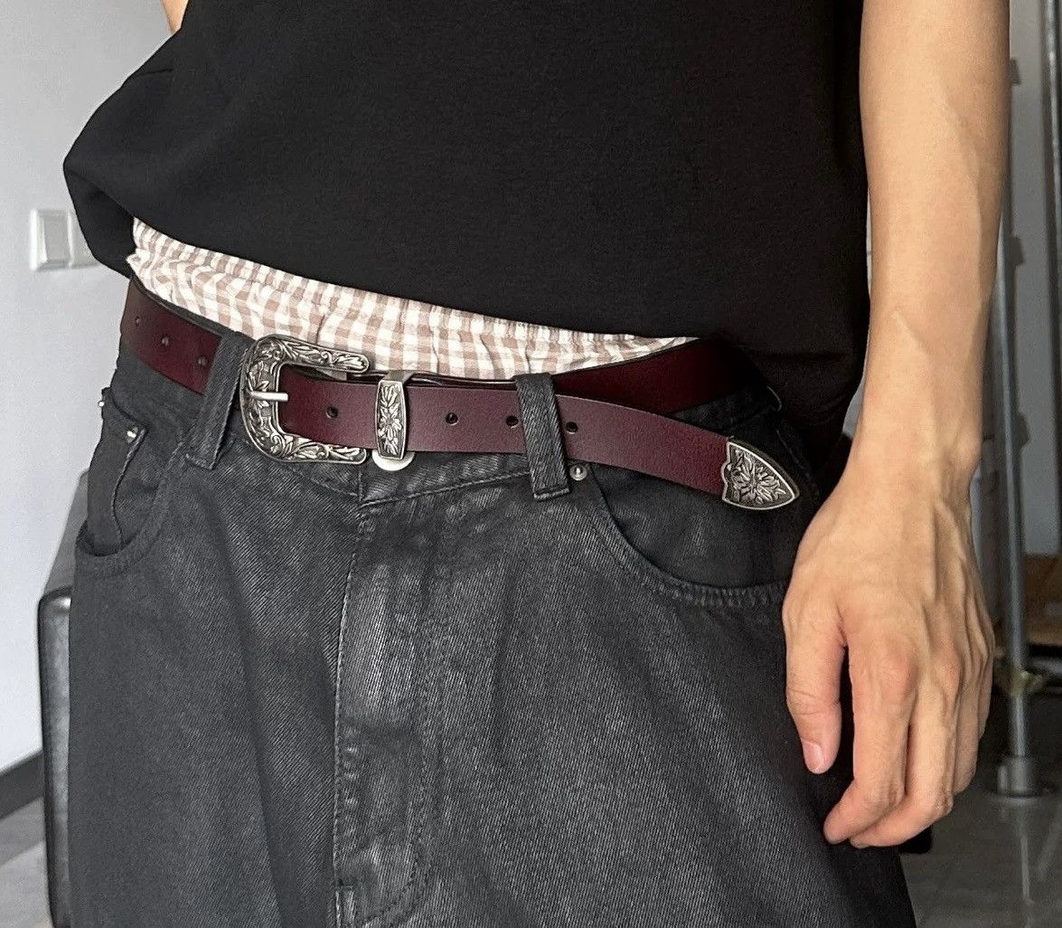 Japanese Brand × Vintage Retro punk fashion western leather buckle belt Size ONE SIZE - 2 Thumbnail