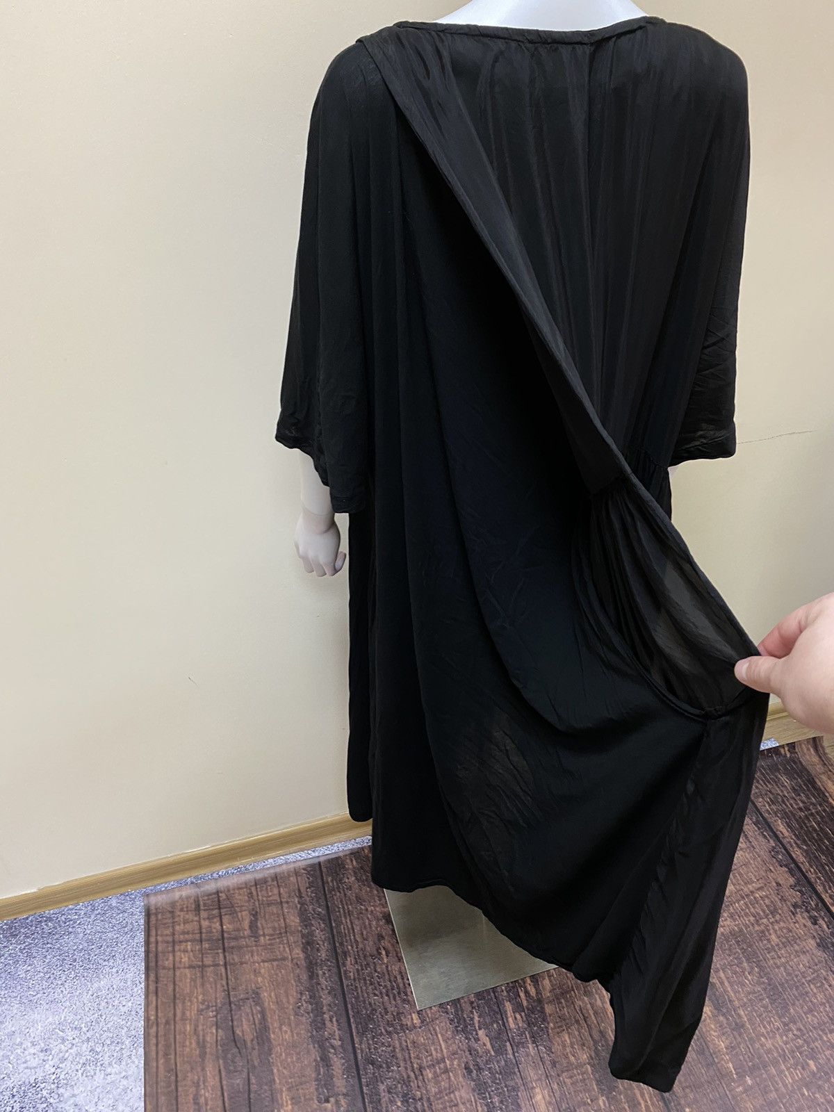 Rundholz Rundholz Asymmetric Papercotton Jersey Dress With Cut Size L Size L / US 10 / IT 46 - 10 Thumbnail