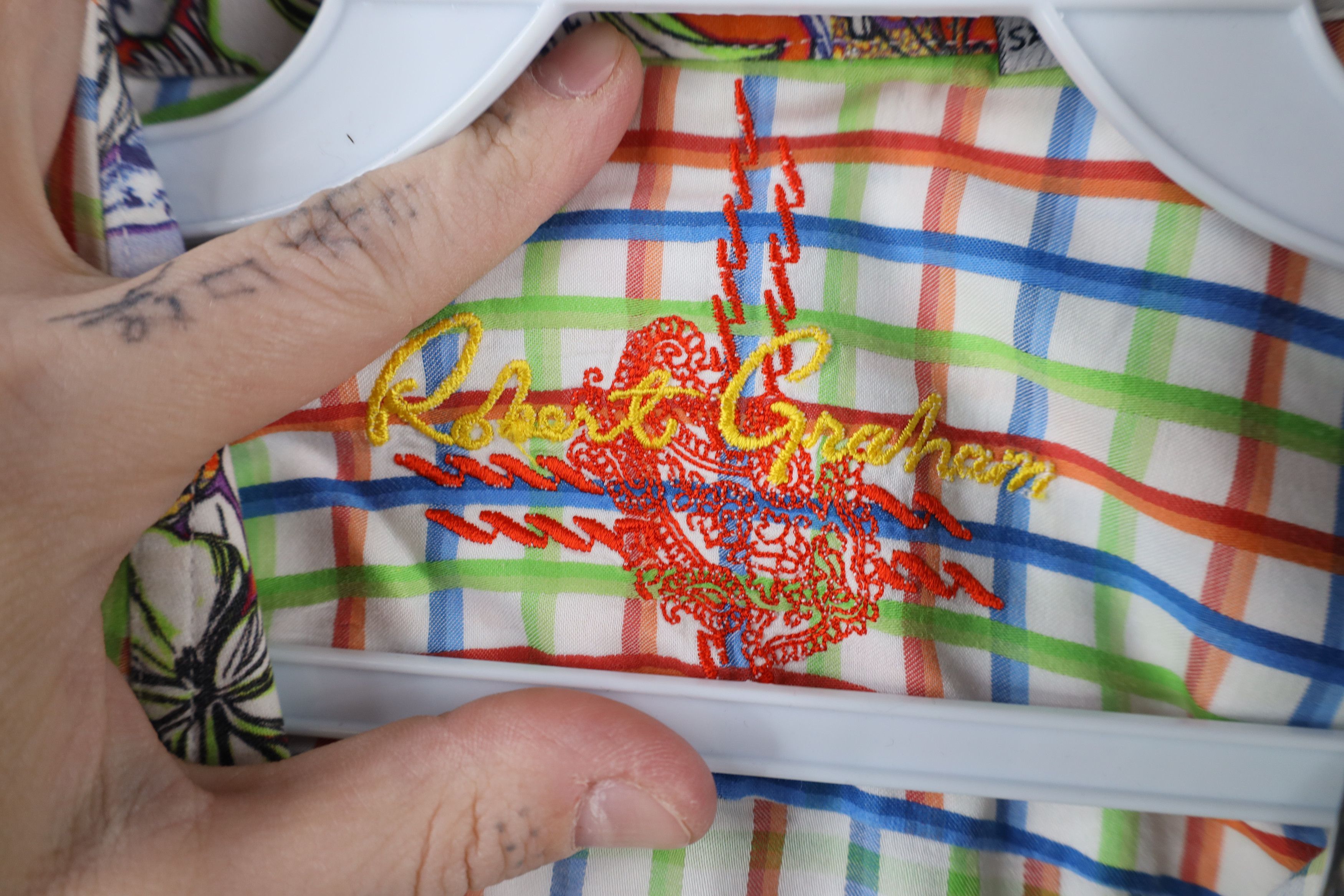 Robert Graham Cuff Scooter Checkered Collared Button Shirt
