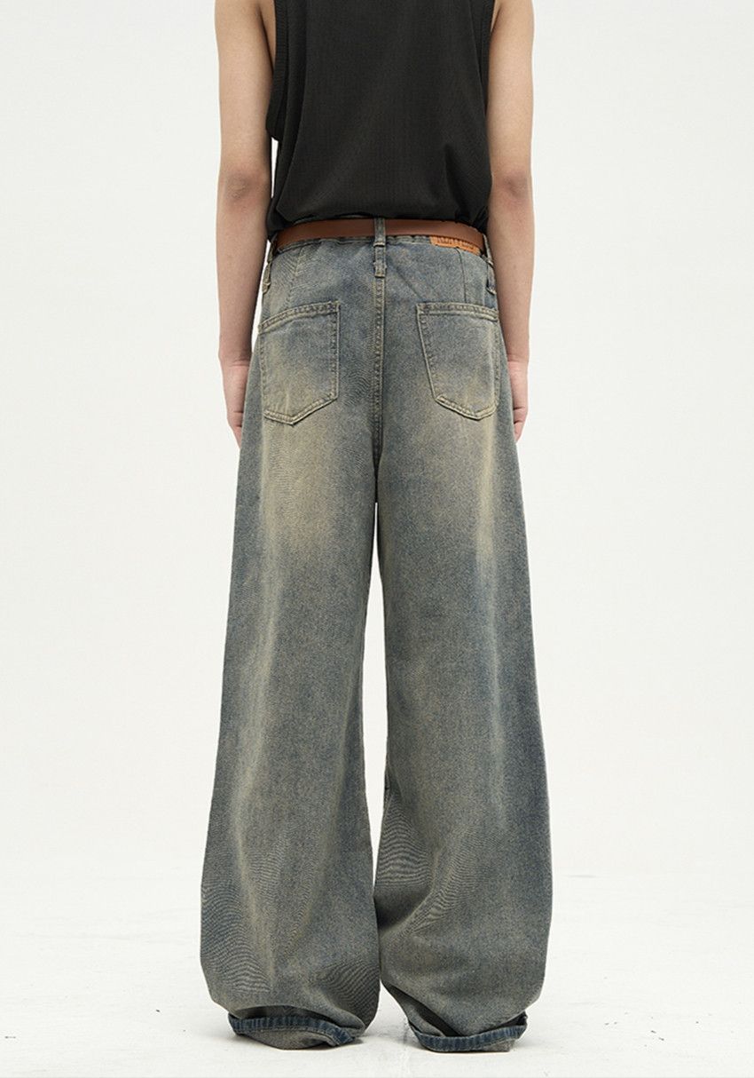 Japanese Brand × Jean Washed Distressed Jeans Loose Spliced Size US 26 / EU 42 - 7 Thumbnail