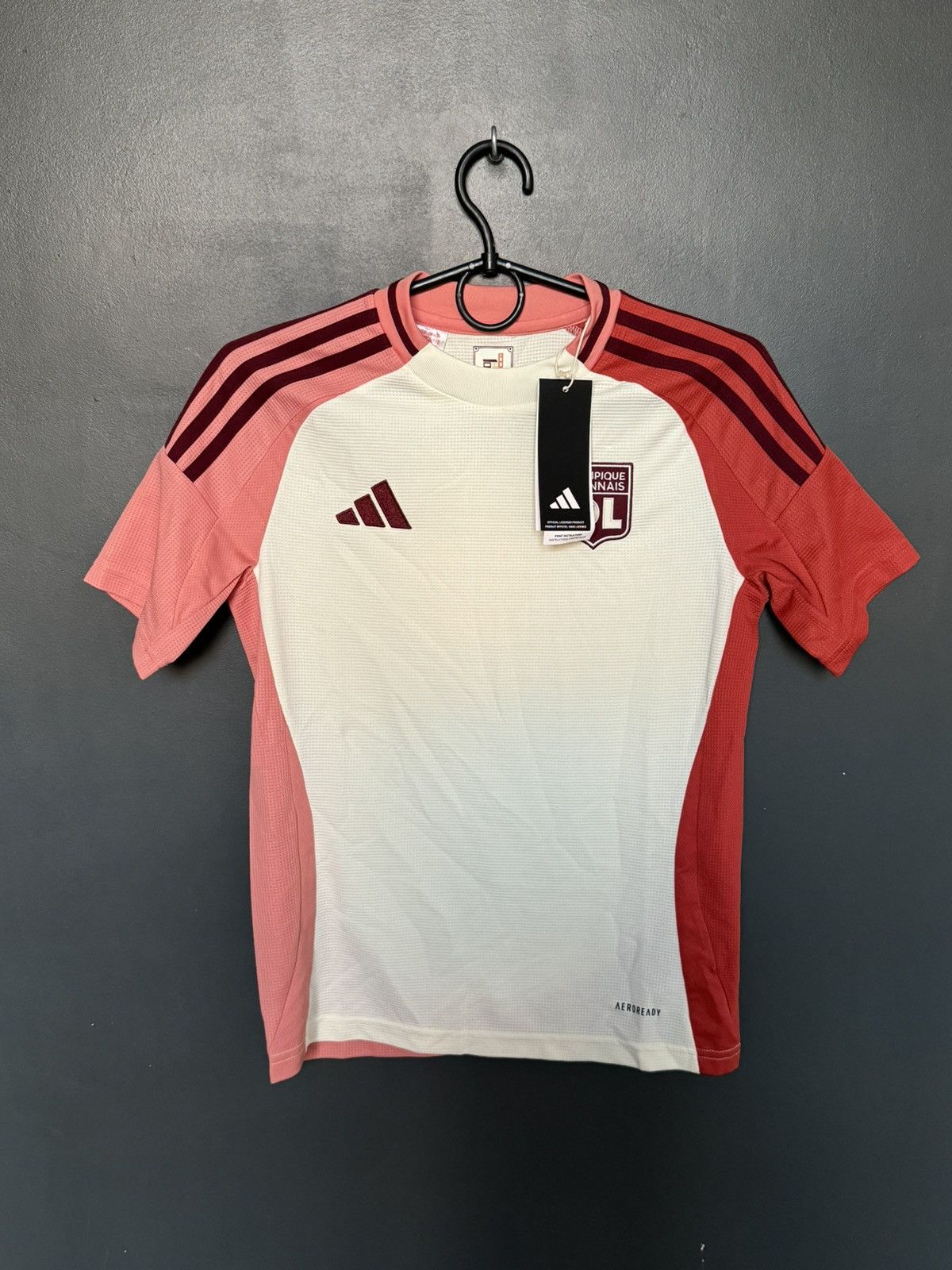 Adidas KIDS New Olympique Lyon 24/25 Third Football Jersey T-Shirt Size US XS / EU 42 / 0 - 1 Thumbnail