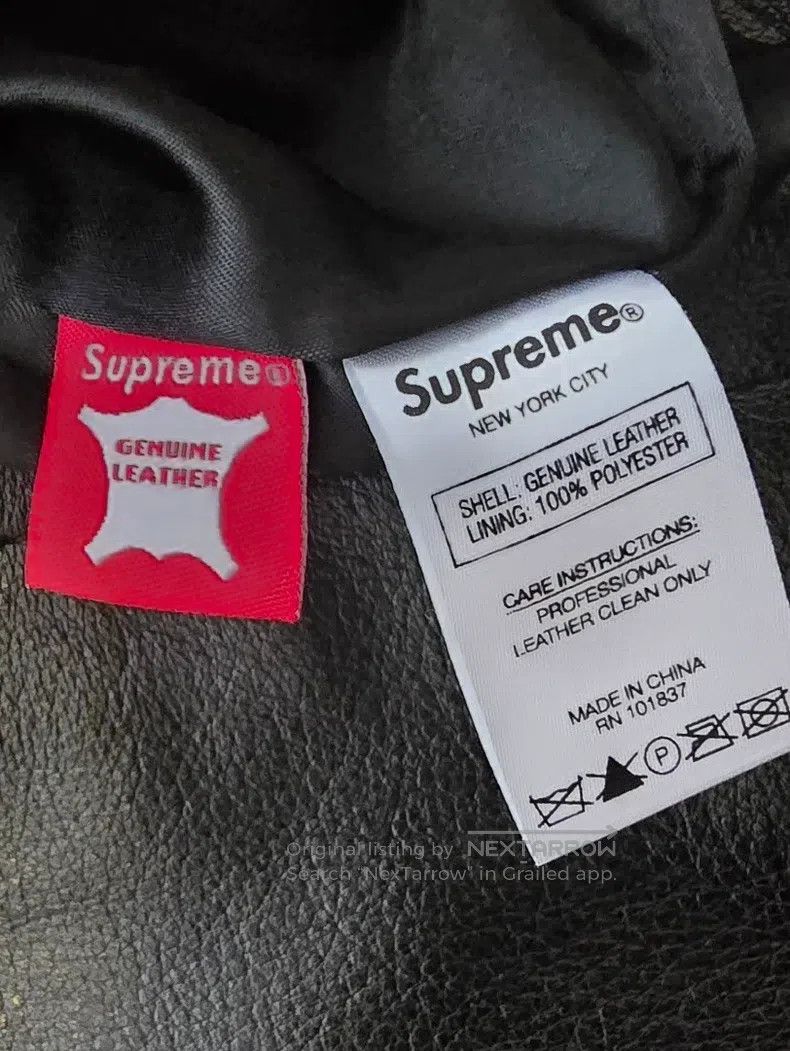 Saint Laurent Paris Saint Laurent Paris Leather Jacket Sweatshirt Size US S / EU 44-46 / 1 - 5 Thumbnail