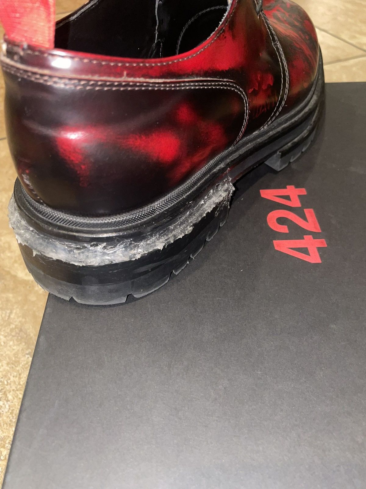 424 LOWEST!!! 424 Derby in Oxblood Size US 10.5 / EU 43-44 - 8 Thumbnail