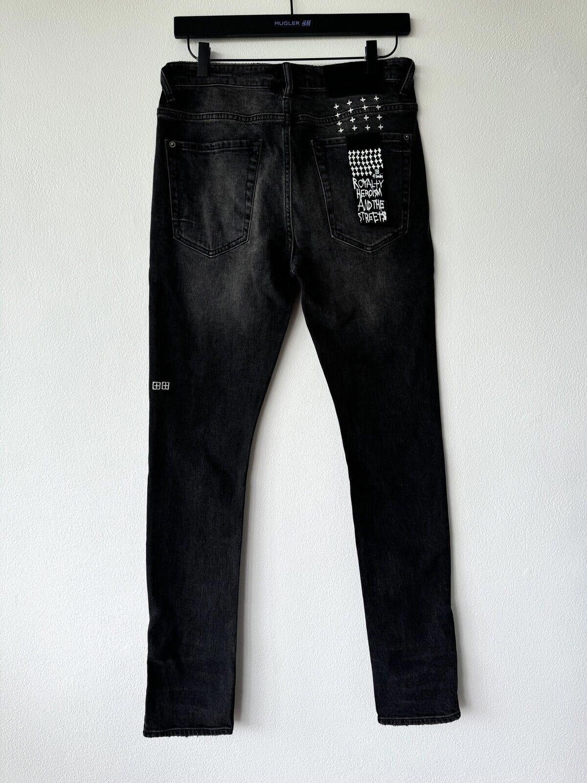 Ksubi Ksubi mens denim jean van winkle 32 black grey chamber zip Size US 32 / EU 48 - 5 Thumbnail