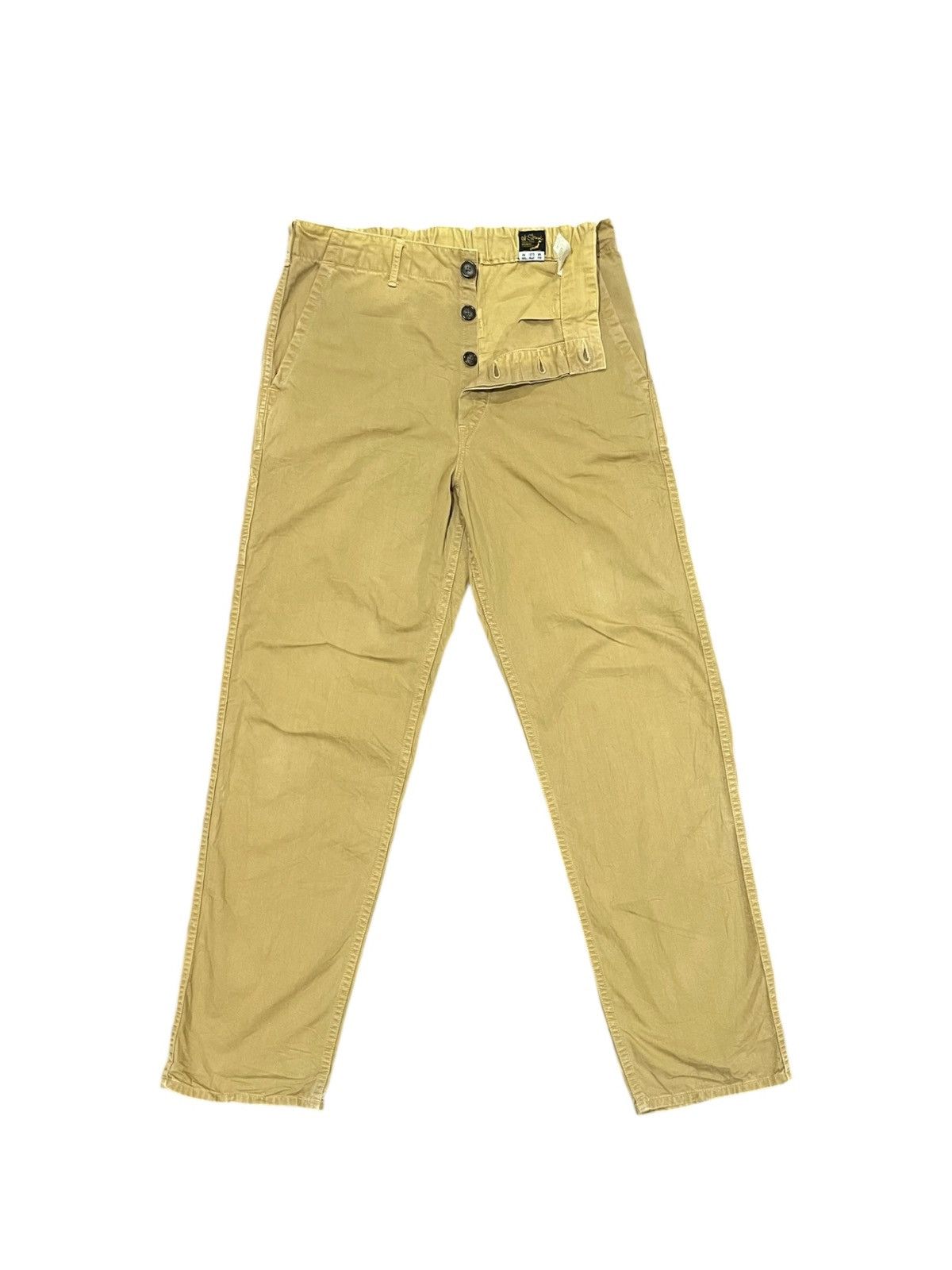 Orslow VTG 90s Orslow Button Fly HBT Pants Size US 33 - 1 Thumbnail