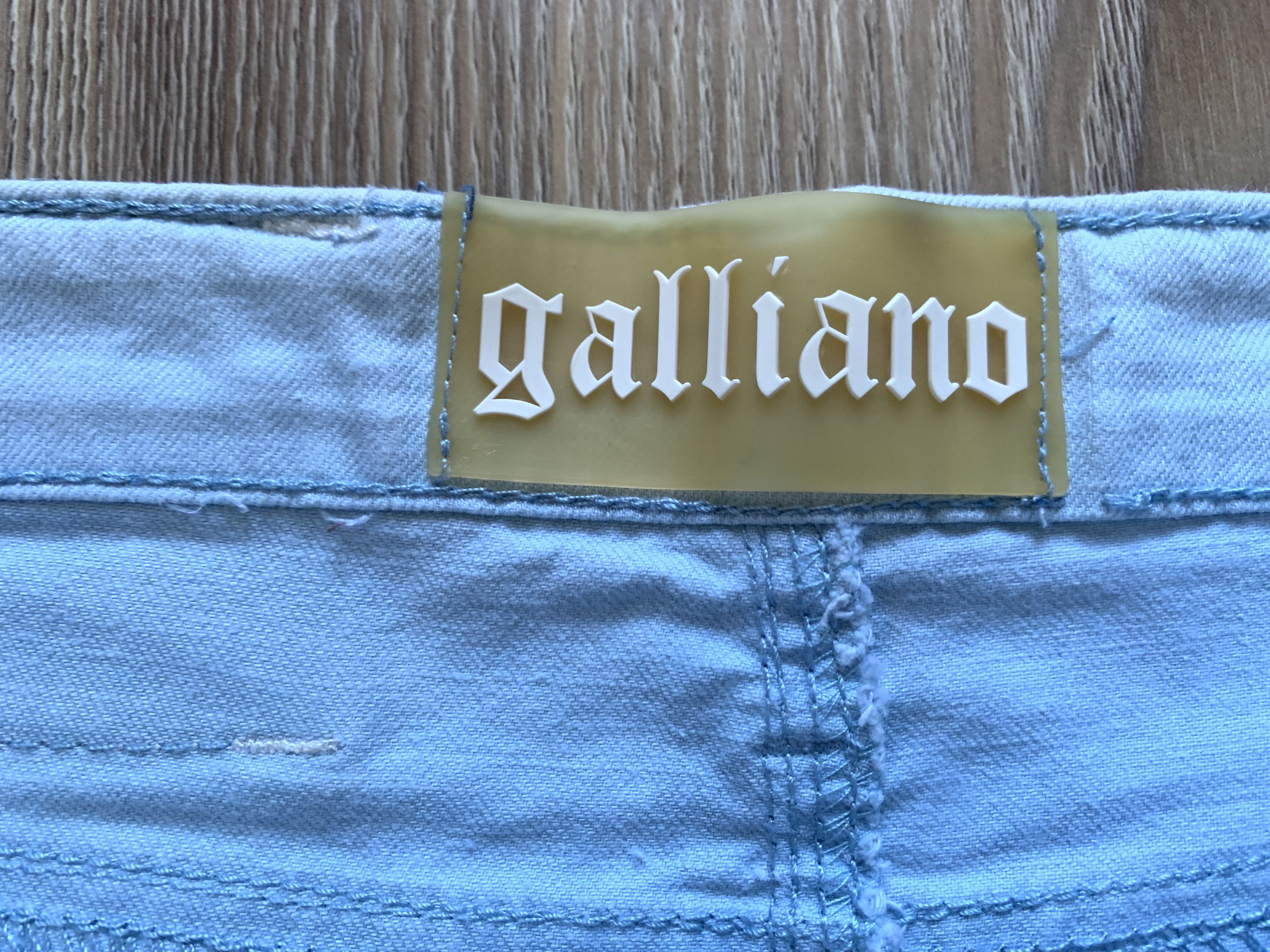 Designer John Galliano Vintage Blue Jeans Size 28" / US 6 / IT 42 - 6 Thumbnail