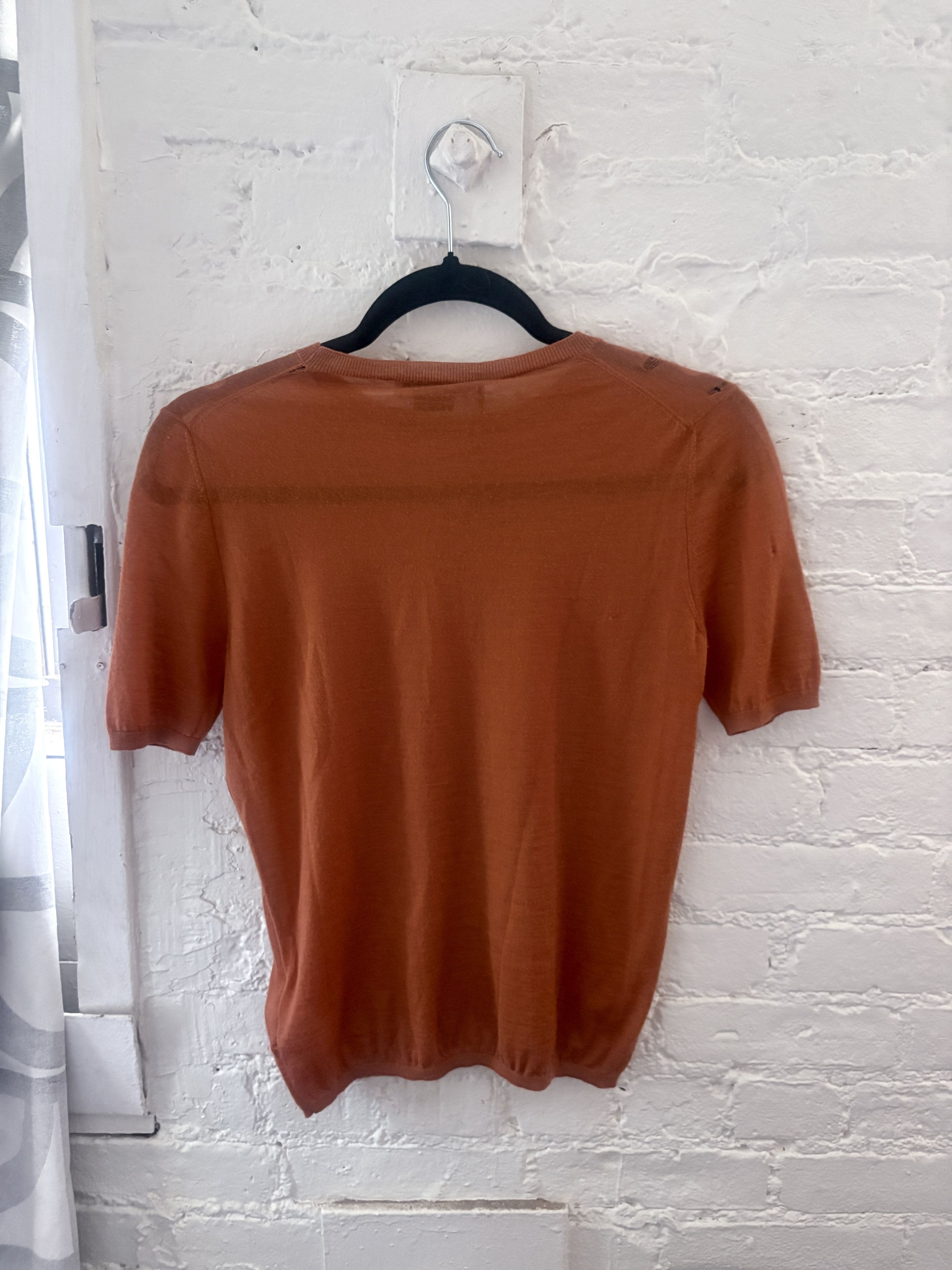 Gabriela Hearst BNWT Gabriela Hearst “Jane” Cashmere Knit Top in Copper Size S / US 4 / IT 40 - 6 Thumbnail