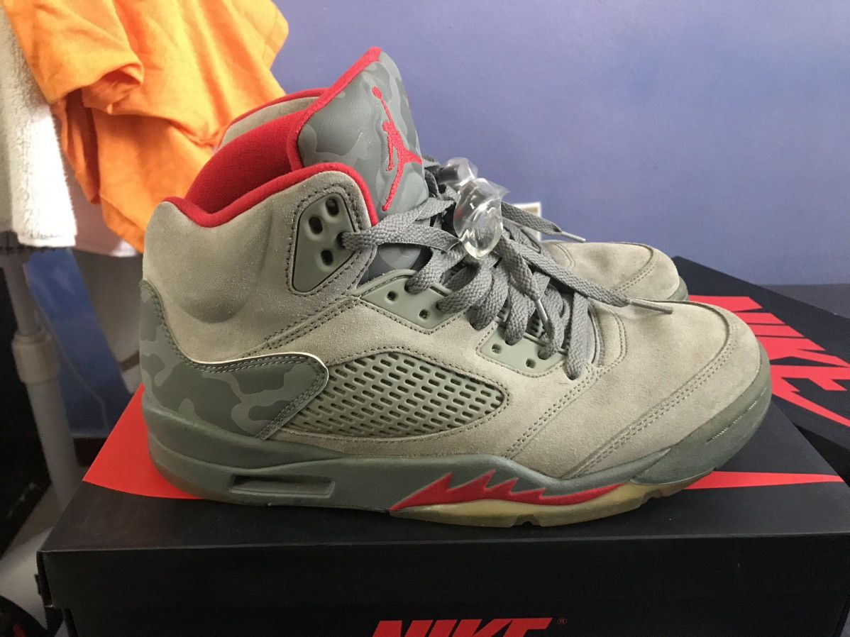 Jordan Brand × Nike Jordan 5 Retro P51 Camo Size US 9.5 / EU 42-43 - 1 Thumbnail