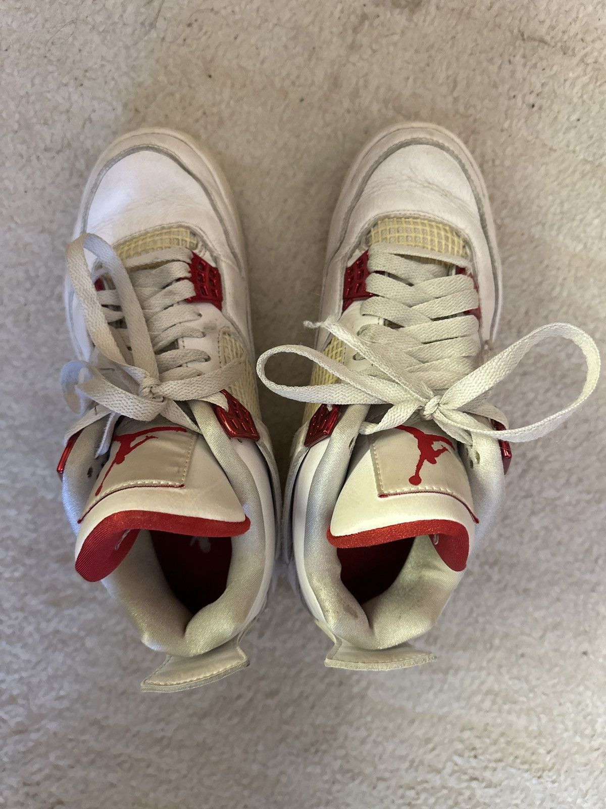 Jordan Brand × Nike Jordan 4 Metalic Red Retro Size US 7 / EU 40 - 2 Thumbnail
