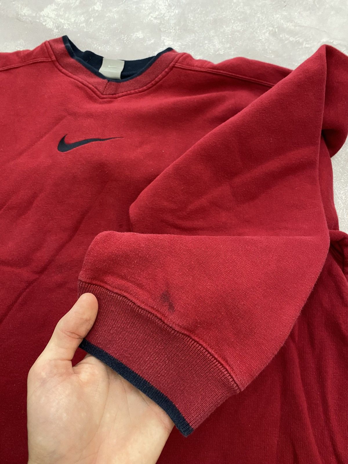 Nike Vintage 90s Nike Cental Logo Sweatshirt Big Logo Y2K Size US XXL / EU 58 / 5 - 9 Thumbnail