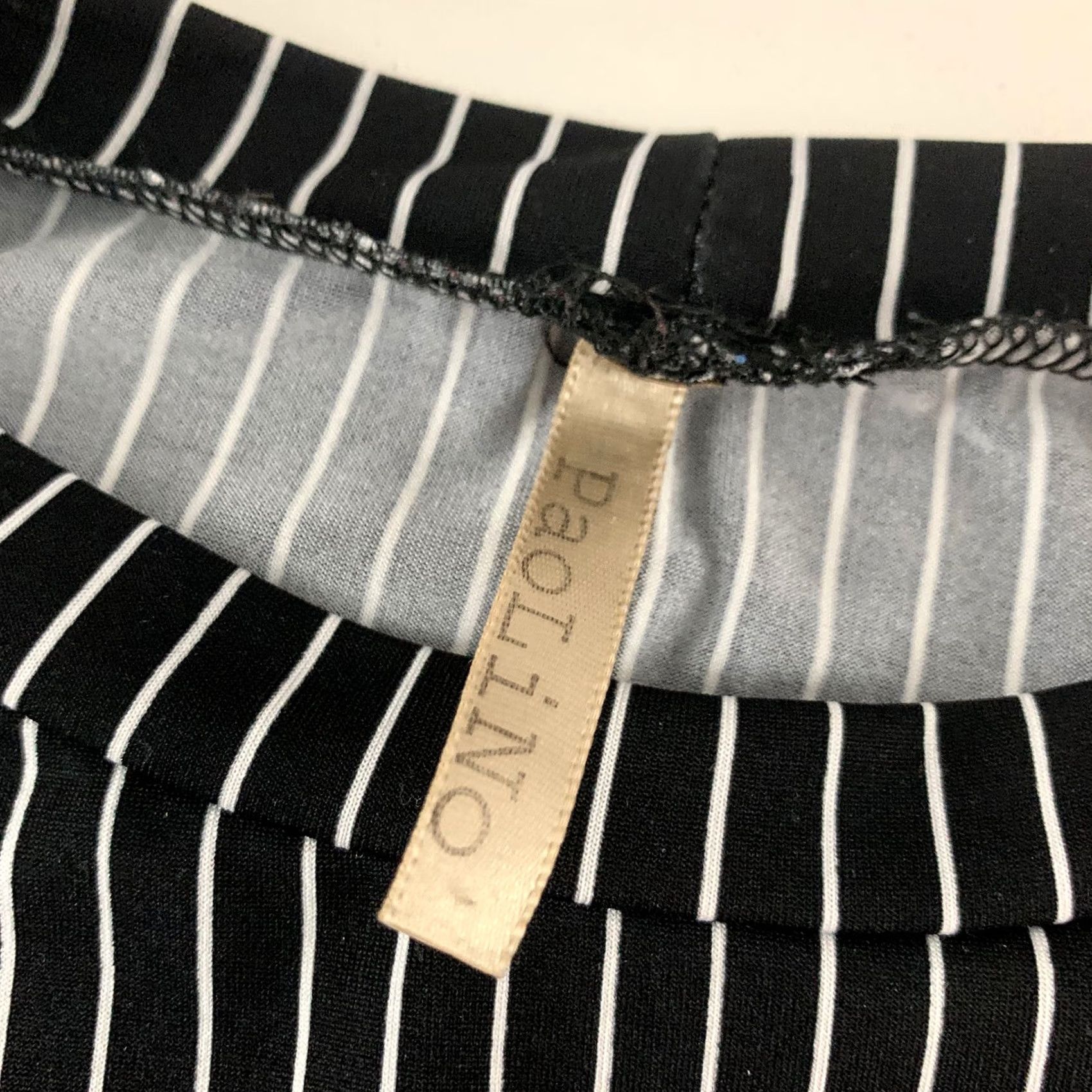 Vintage PaoLino Sleeveless Striped Pencil Dress Women's M/L Black White Size M / US 6-8 / IT 42-44 - 5 Thumbnail
