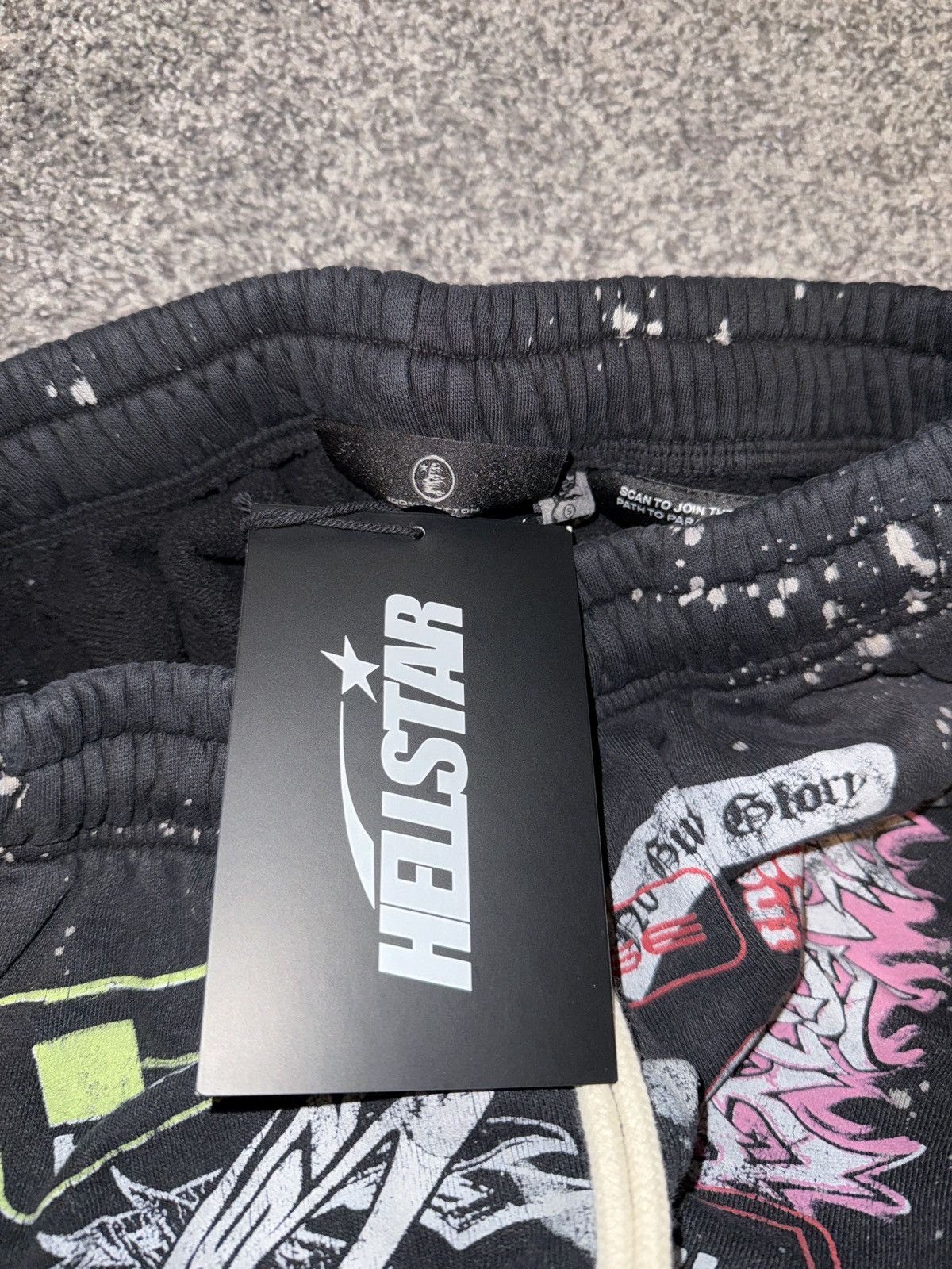 HELLSTAR 🔥Hellstar Graffiti / “Patches” Rare Shorts sz Small🔥 Size US 31 - 10 Thumbnail