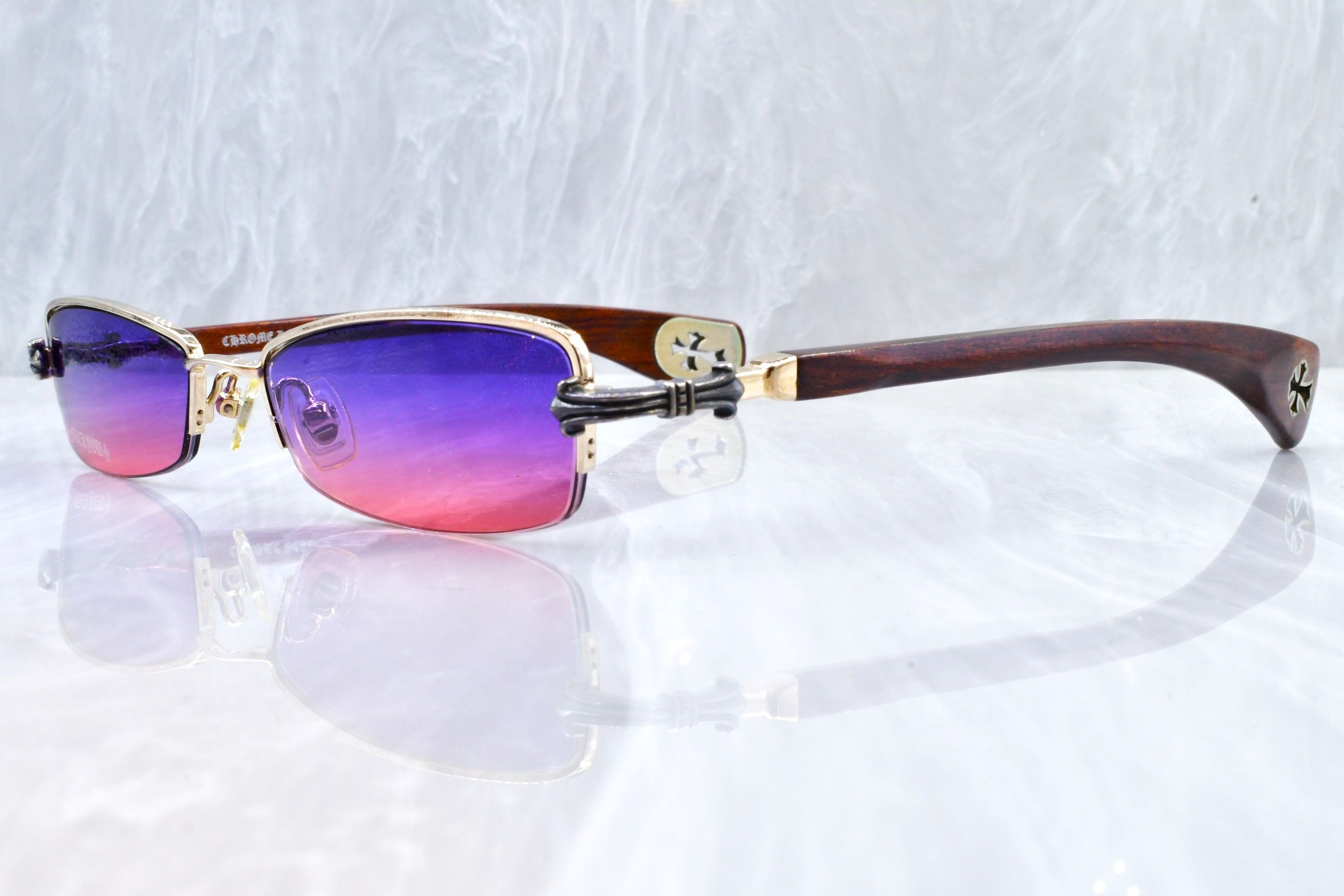 Chrome Hearts Chrome Hearts Rocks Rare sunglasses cartier 53/14 bubinga Size ONE SIZE - 2 Thumbnail