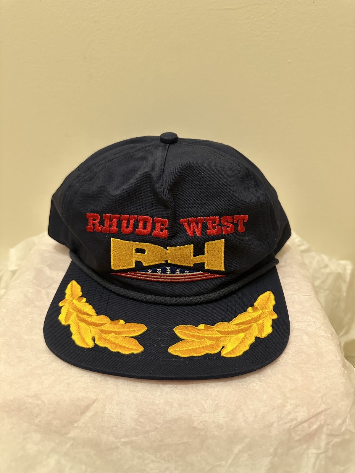 Rhude Rhude Trucker Hat Navy Size ONE SIZE - 1 Thumbnail