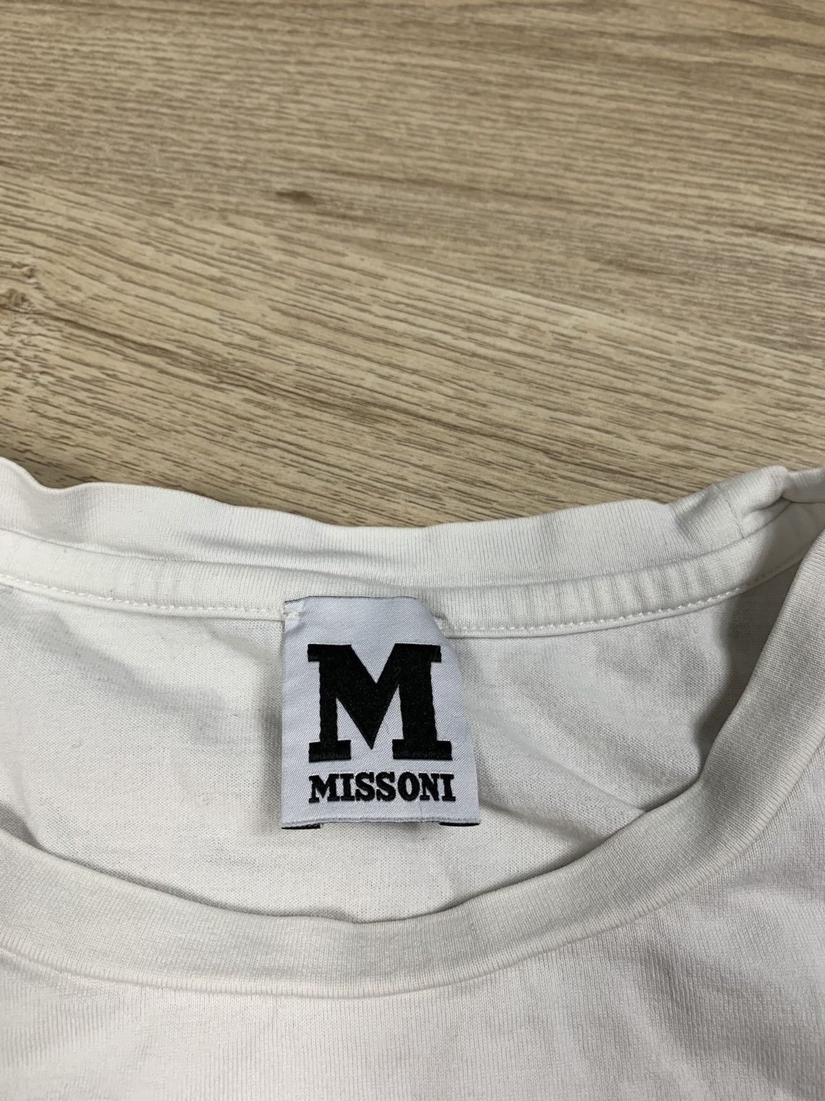 Missoni Missoni Tshirt White Tee Big Logo Size US M / EU 48-50 / 2 - 7 Thumbnail