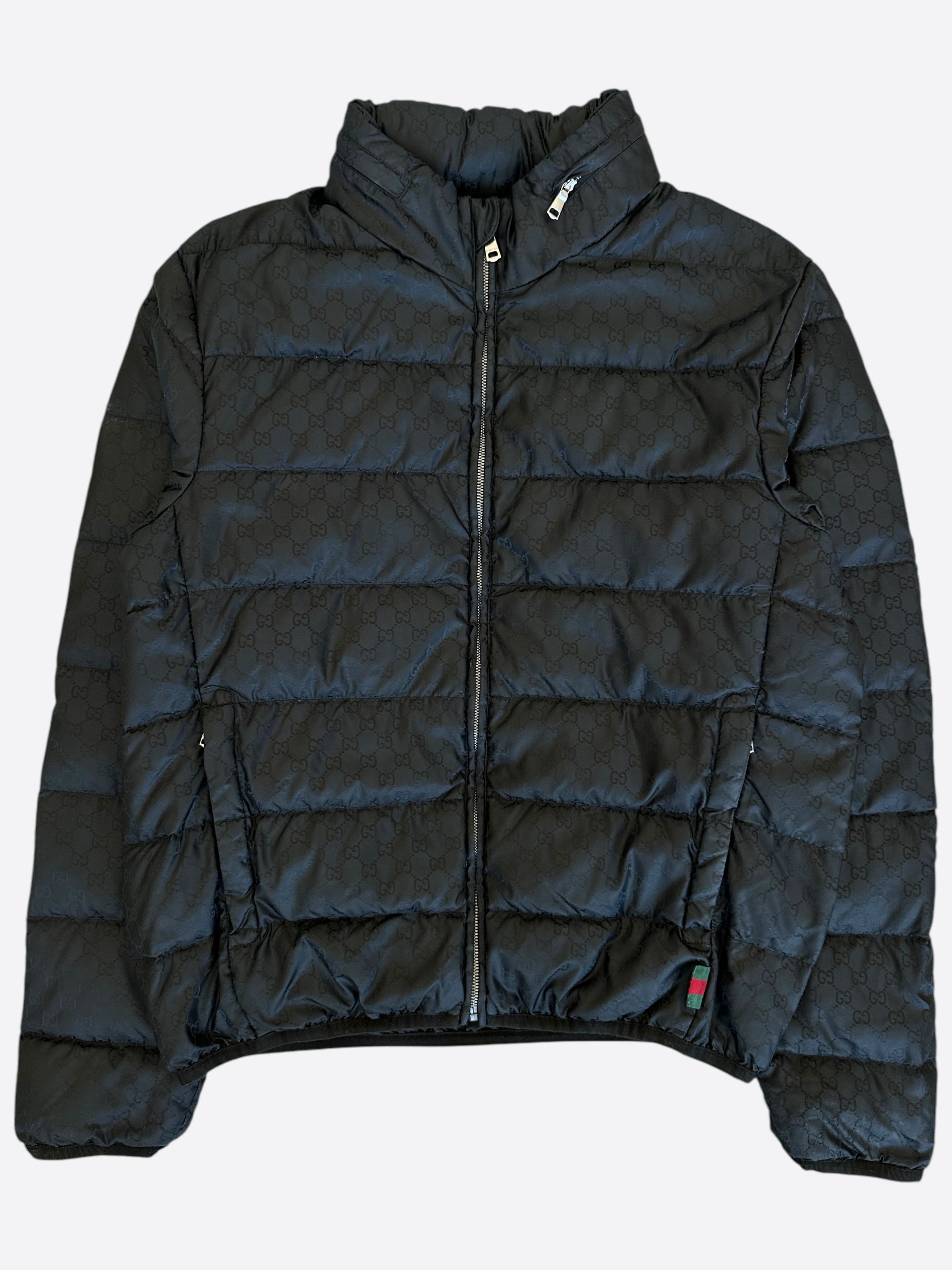 Gucci Gucci Black GG Monogram Puffer Jacket Size US XL / EU 56 / 4 - 1 Thumbnail