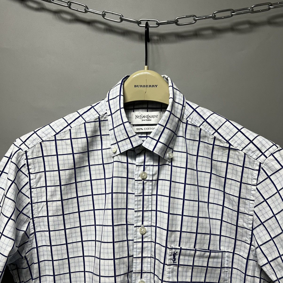 Yves Saint Laurent Yves Saint Laurent Vintage short sleeve crazy shirt y2k Size US M / EU 48-50 / 2 - 5 Thumbnail