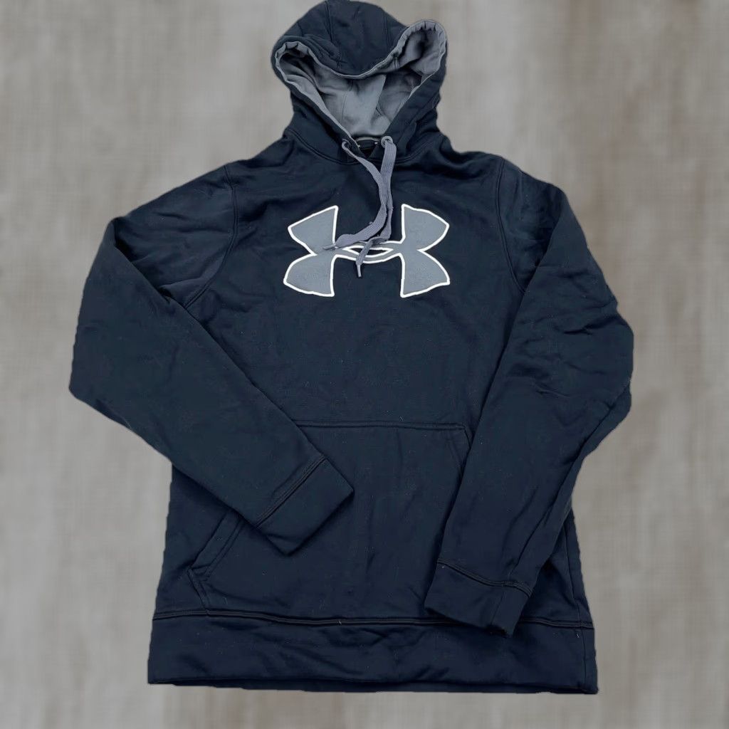 Under Armour Under Armour Hoodie Women Small Black Gray Loose Fit Sweatshirt Pullover Sweater Size S / US 4 / IT 40 - 1 Thumbnail