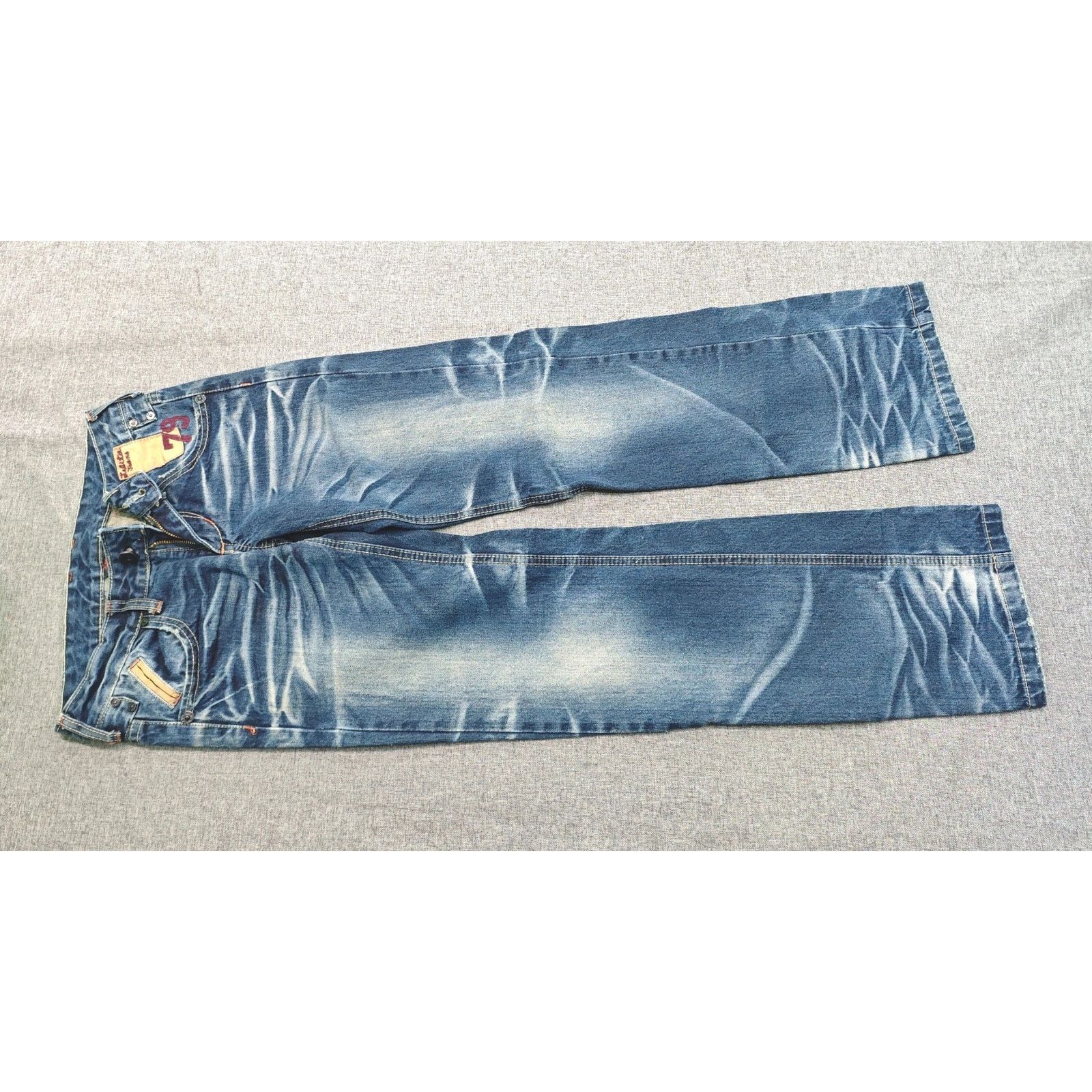 If Six Was Nine Vintage Faded Wash Japanese Brand Low-rise Denim Jeans Blue Size 28" / US 6 / IT 42 - 6 Thumbnail