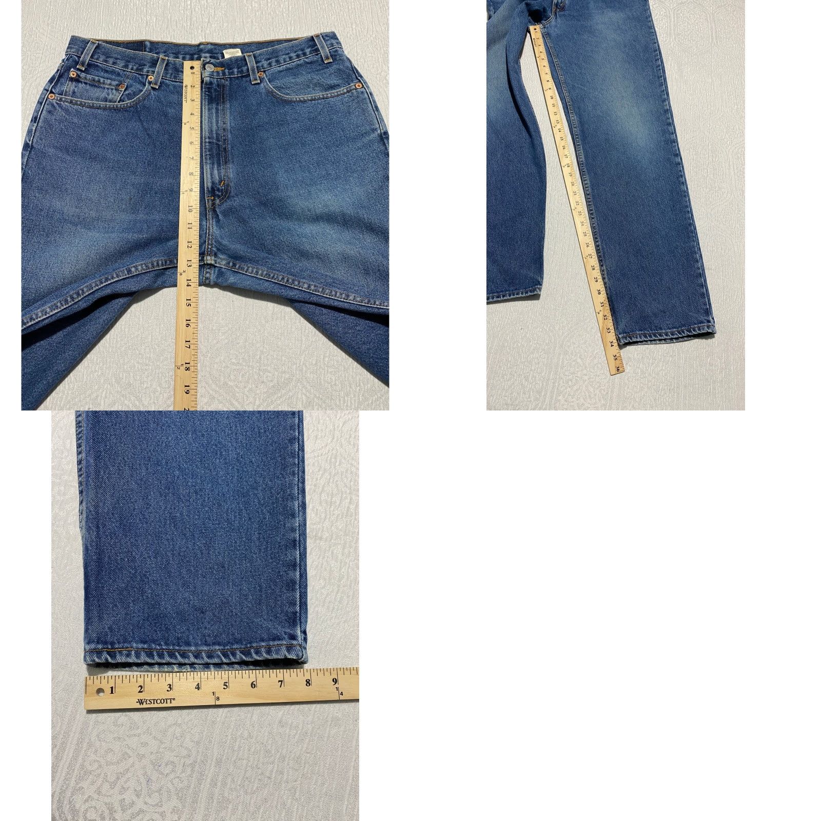 Levi's VINTAGE Levi's 550 Jeans Men W38 L34 Blue Denim Relaxed Fit 5-Pocket Straight Pants Size US 38 / EU 54 - 8 Thumbnail