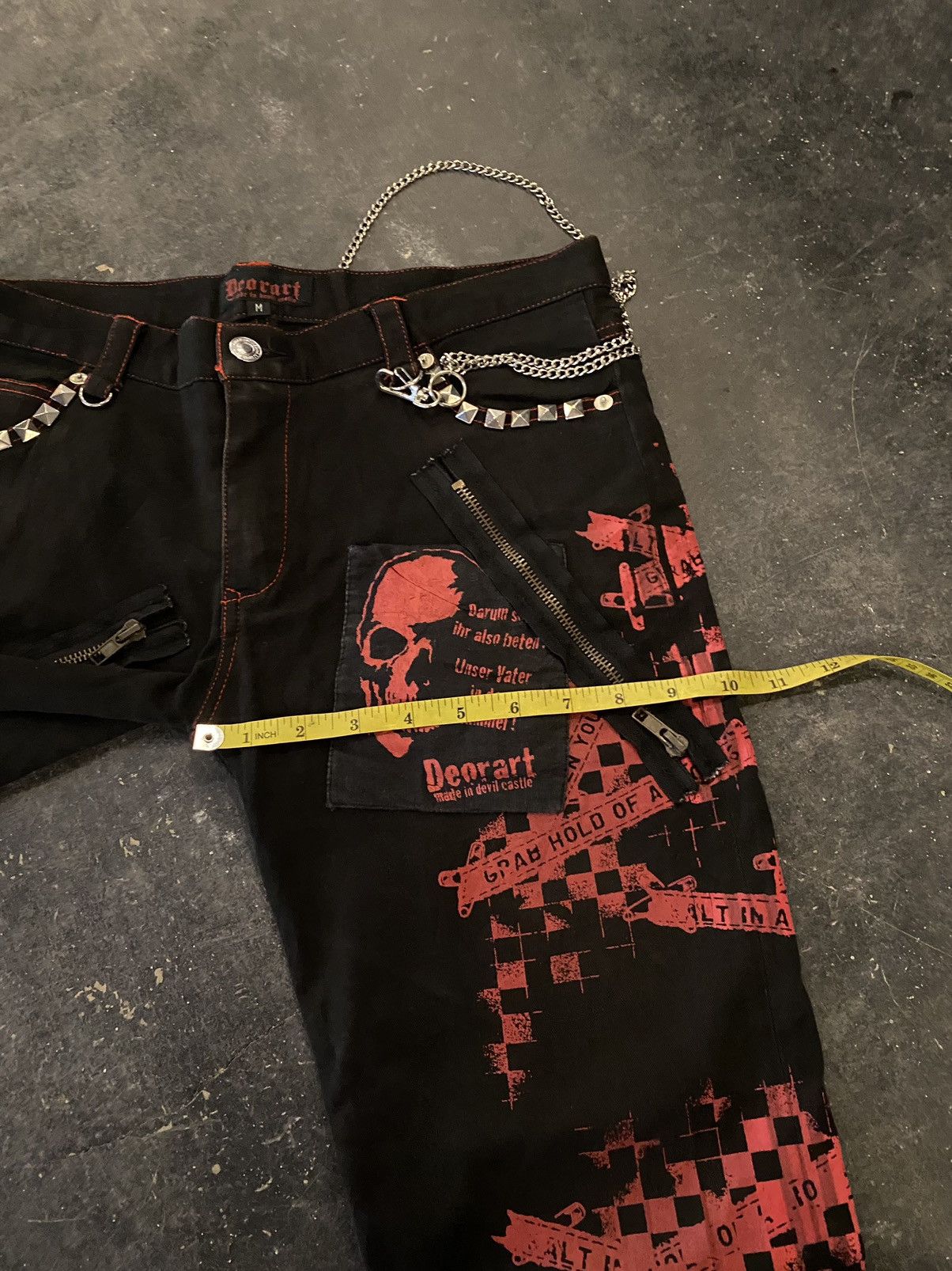 14th Addiction × If Six Was Nine × Le Grande Bleu (L.G.B.) Y2k Deorart Bondage punk ifsixwasnine lgb pants Size US 31 - 12 Thumbnail