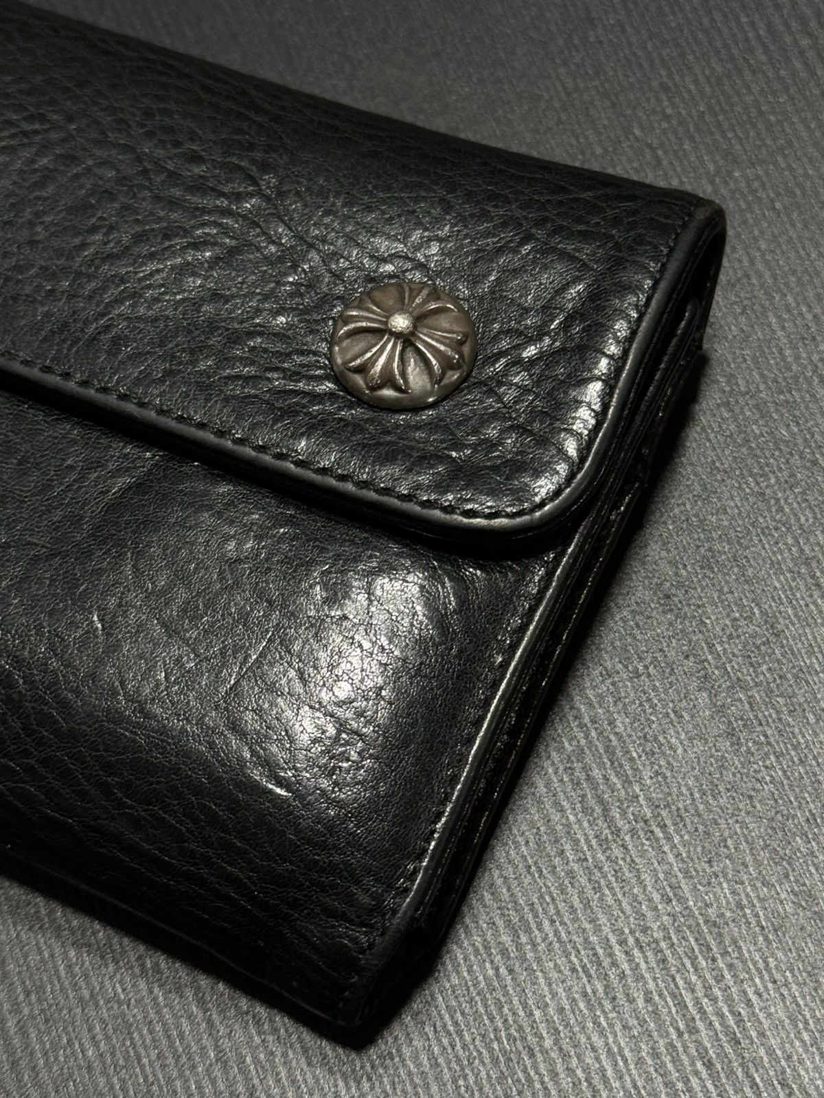 Chrome Hearts Chrome Hearts - Wave Crossball Leather Wallet Size ONE SIZE - 3 Thumbnail