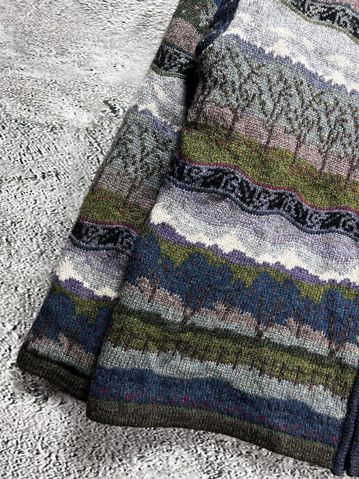 Vintage Vintage Icelandic Design western cardigan knit zip sweater Size US M / EU 48-50 / 2 - 3 Thumbnail