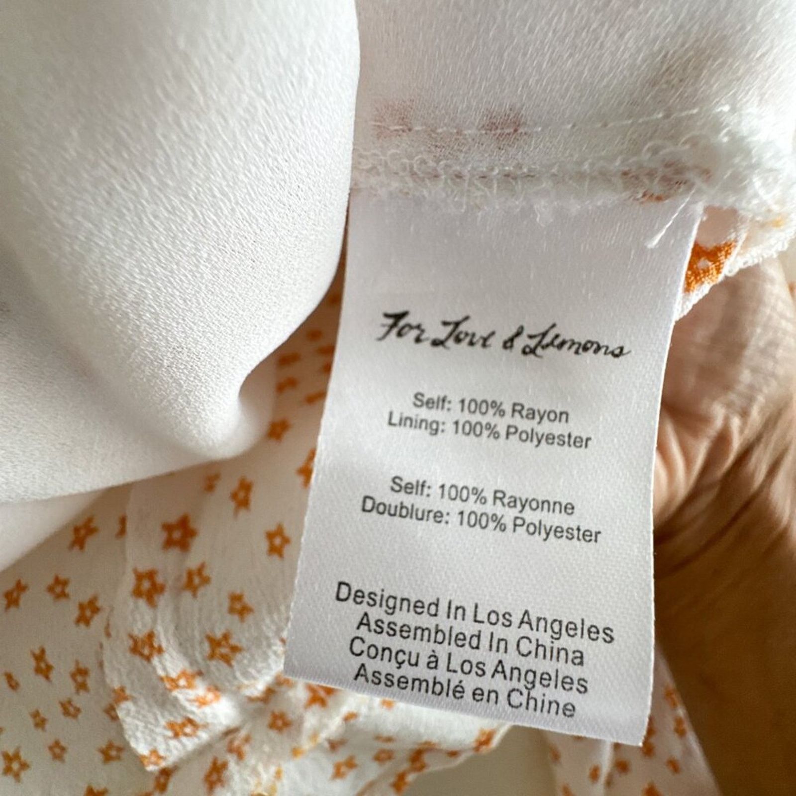 For Love & Lemons For Love and Lemons Cropped Aurora tie top Orange Small Size S / US 4 / IT 40 - 6 Thumbnail