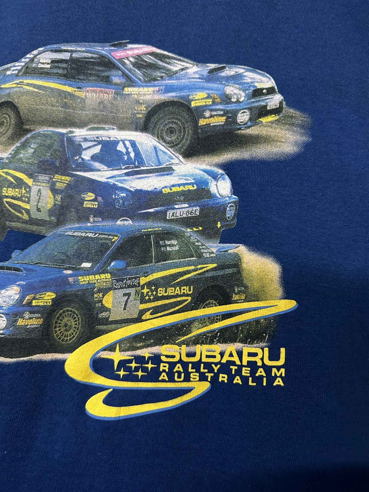 NASCAR Vintage Subaru Rally Team Australia Faded Tee Racing Size US L / EU 52-54 / 3 - 5 Thumbnail