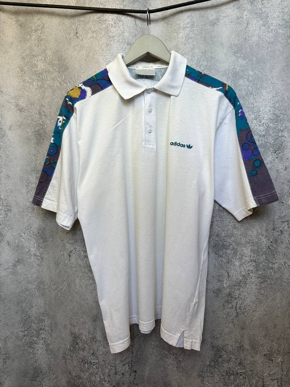 Adidas Adidas Originals Polo Shirt Stefan Edber VTG 80s Abstract Size US M / EU 48-50 / 2 - 2 Thumbnail