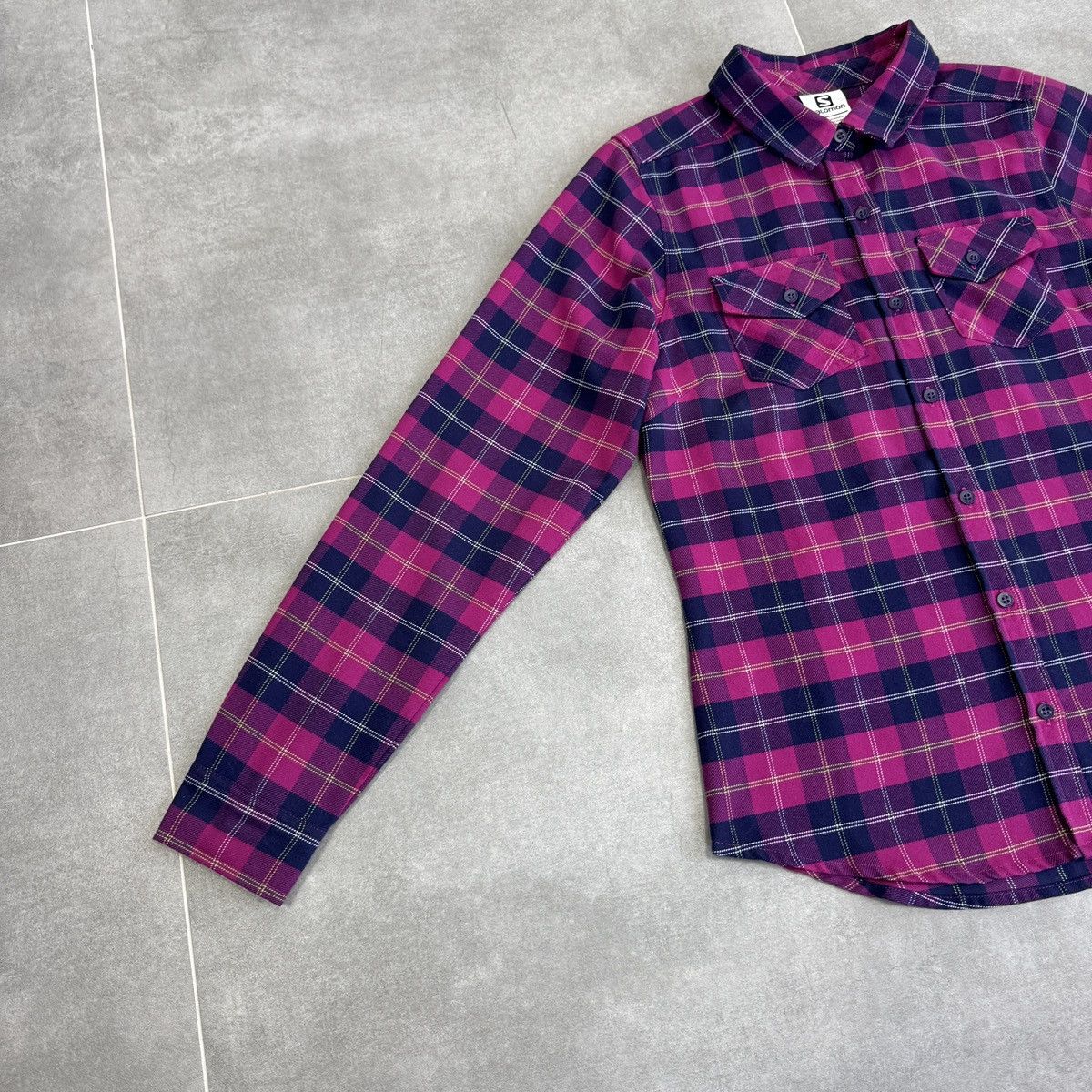 Salomon Salomon Women Flannel Button Shirt Size M Size M / US 6-8 / IT 42-44 - 3 Thumbnail