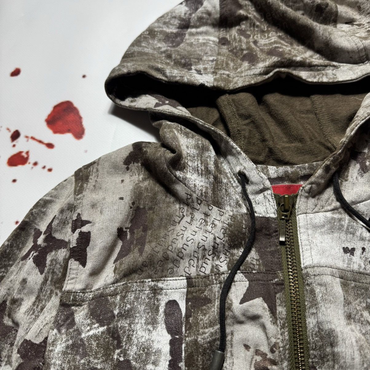 plein sud vintage plain sud zip hoodie full print archive avantgarde Size M / US 6-8 / IT 42-44 - 6 Thumbnail