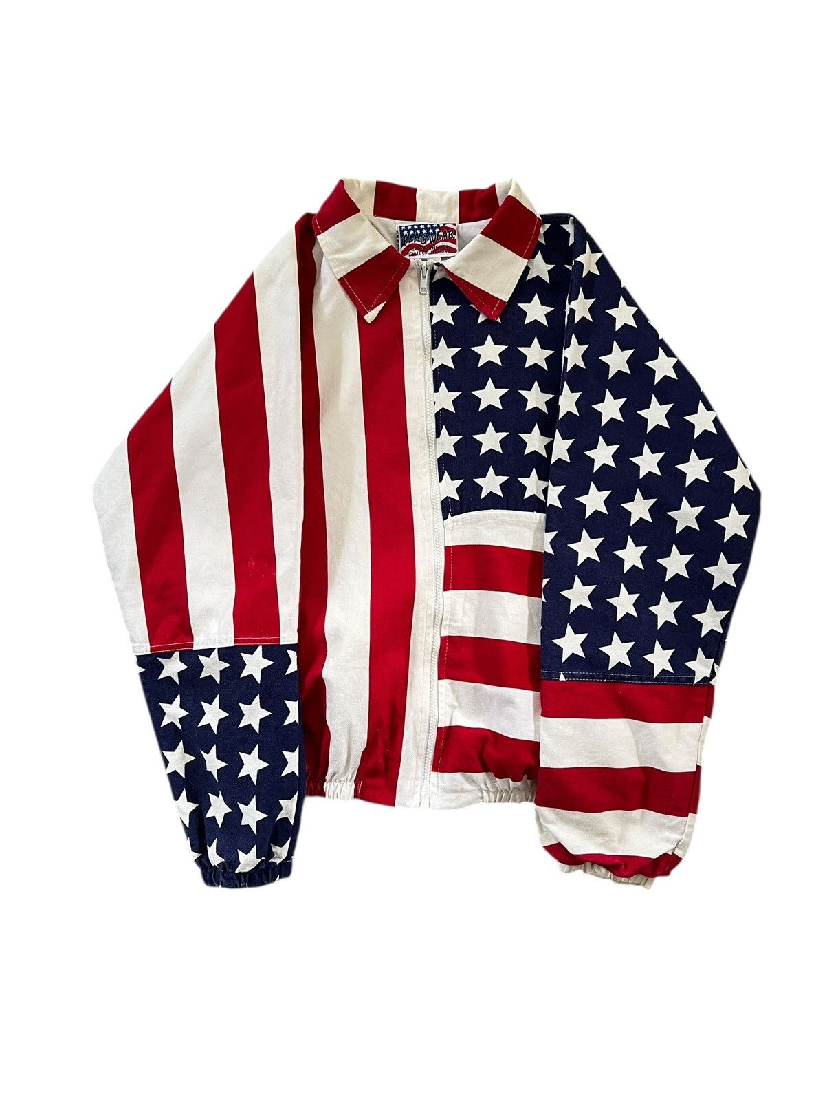 Vintage Vintage 90s Flag Wear 🇺🇸 Bomber Jacket Size US XL / EU 56 / 4 - 1 Thumbnail