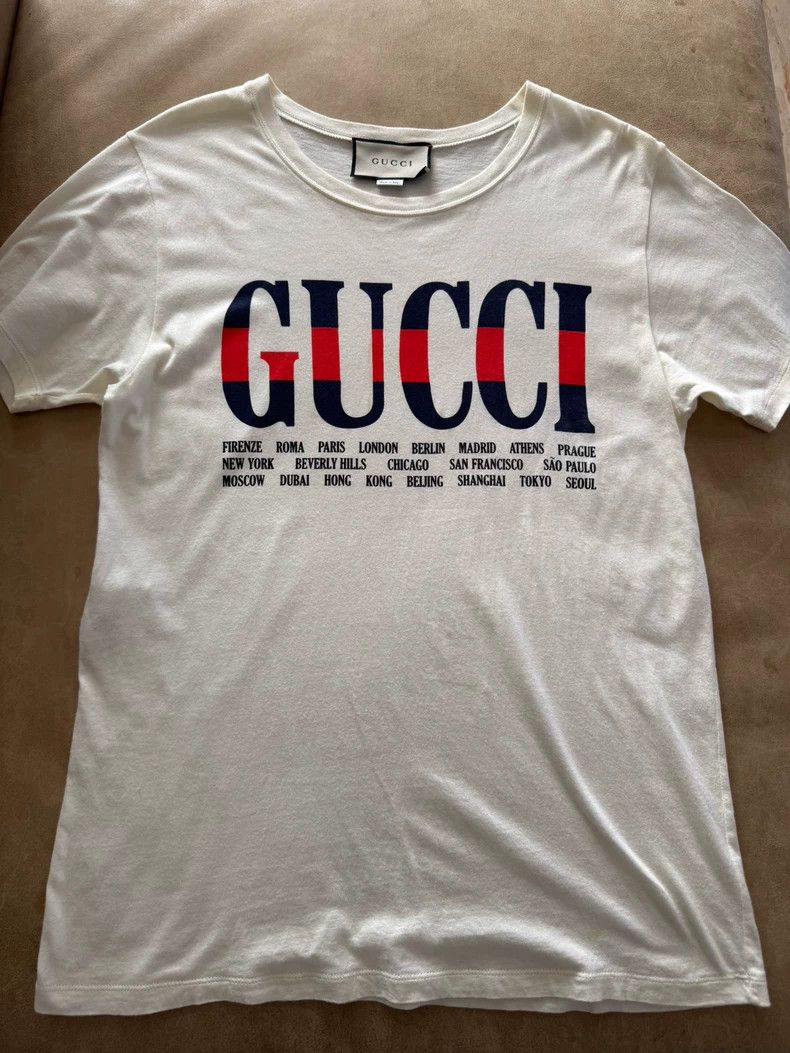Gucci Gucci Logo Print T-shirt Short Sleeve-dmc Size US XS / EU 42 / 0 - 1 Thumbnail