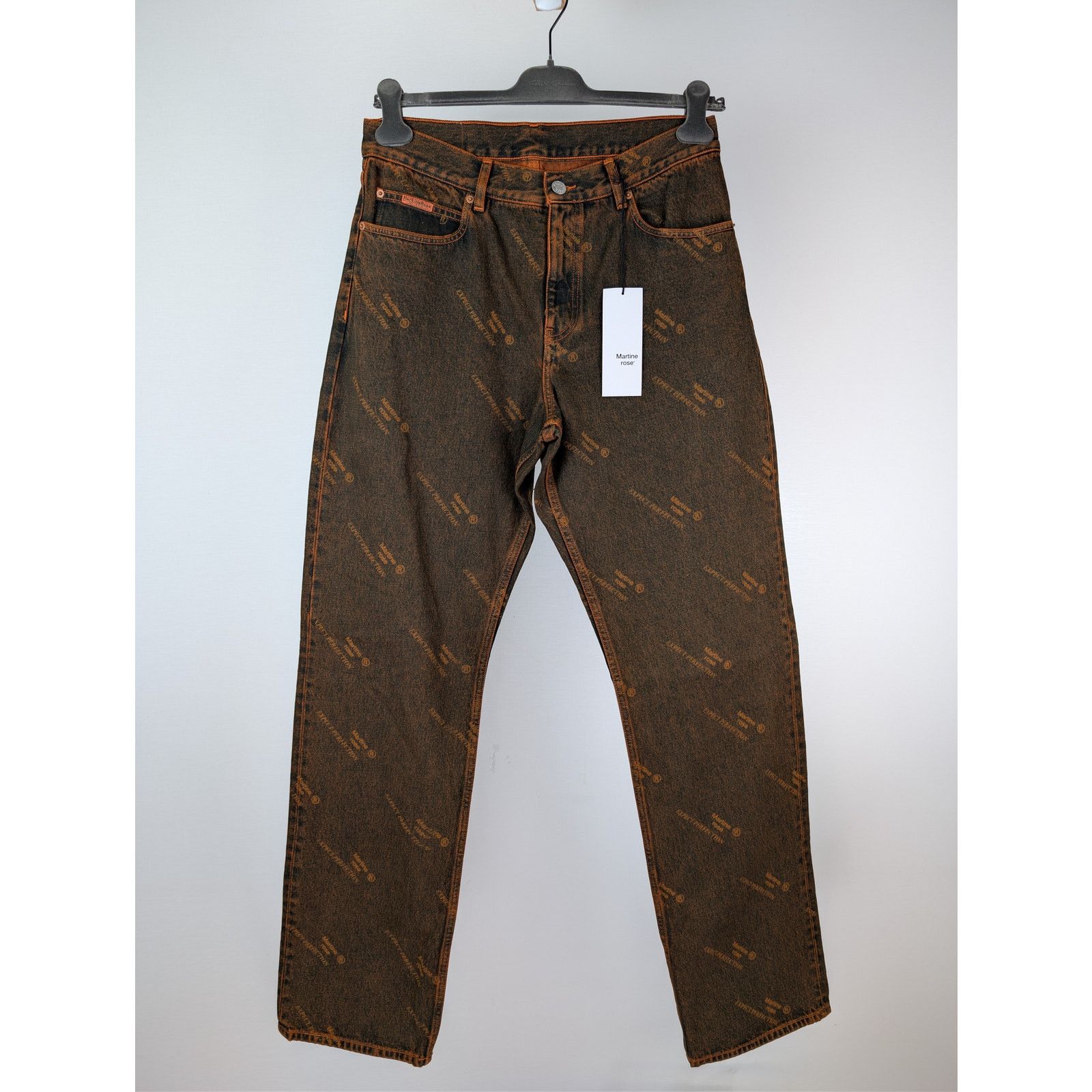 Martine Rose o1rshd1 Relaxed Fit Jean in Orange Laser Size US 32 / EU 48 - 2 Thumbnail