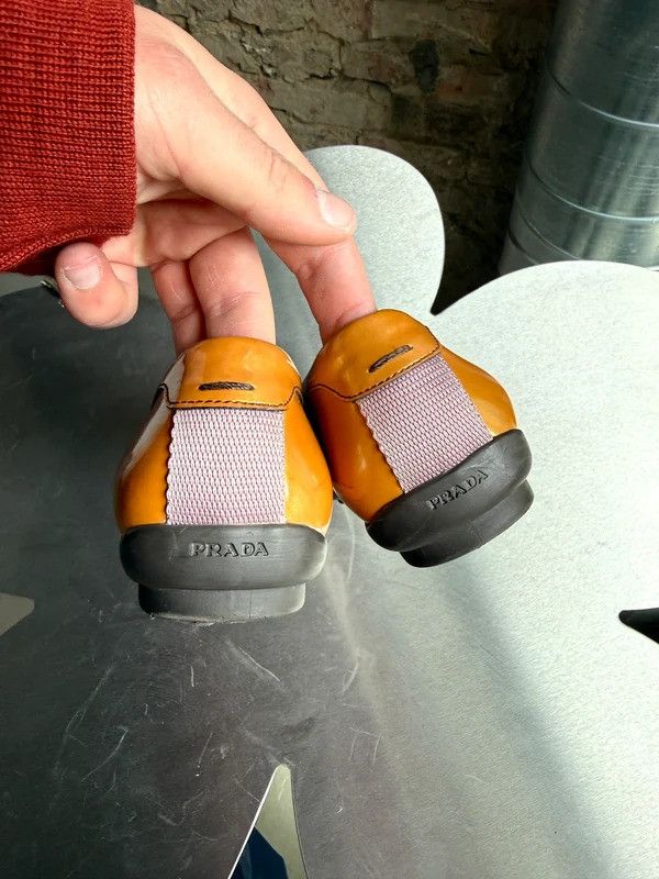 Prada Vintage Prada Vernis Flat Loafers Orange - EU 36.5 Size US 5.5 / IT 35.5 - 5 Thumbnail