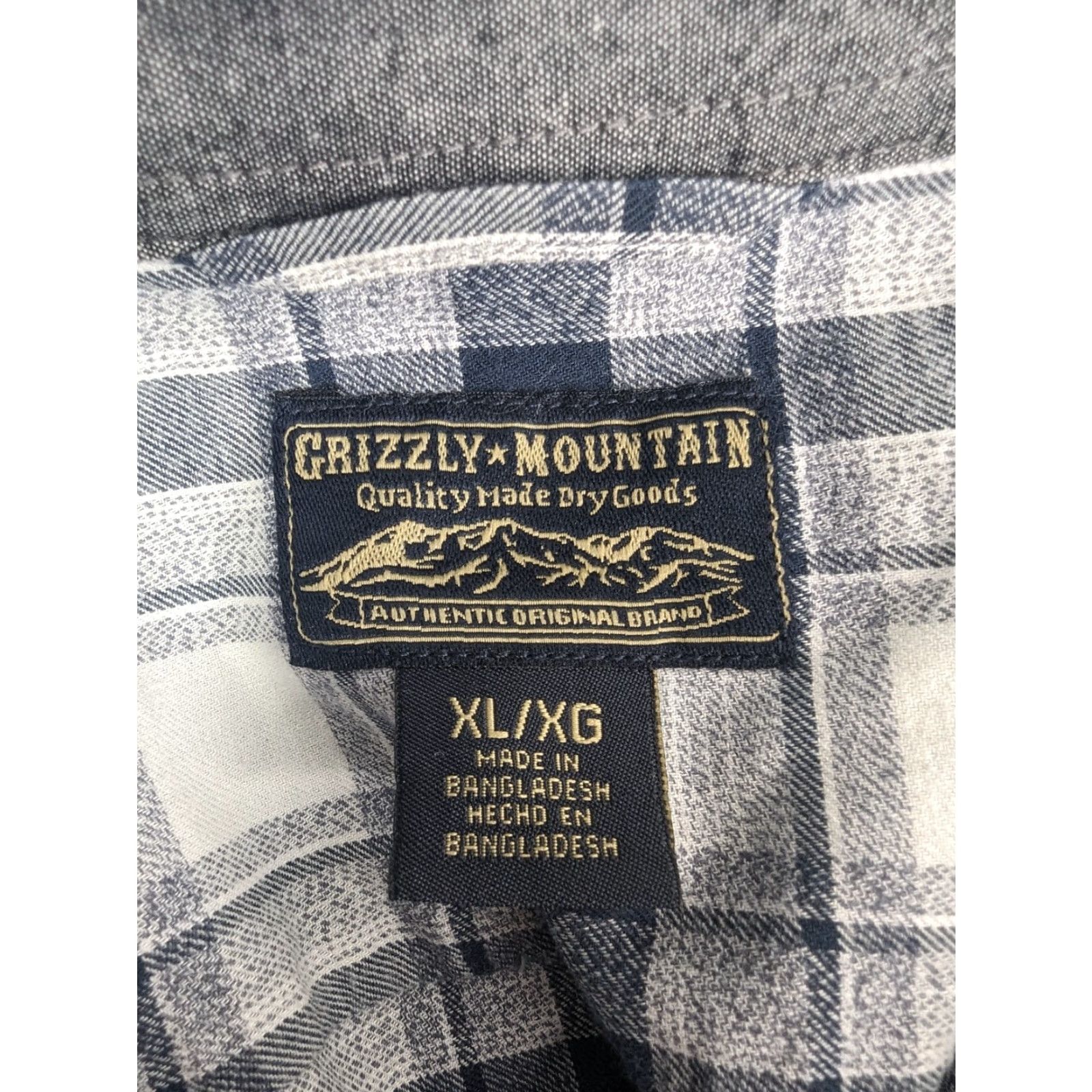 Vintage Grizzly Mountain Plaid Short Sleeve Mens Button Down Shirt XL Cotton Outdoors Size US XL / EU 56 / 4 - 6 Thumbnail
