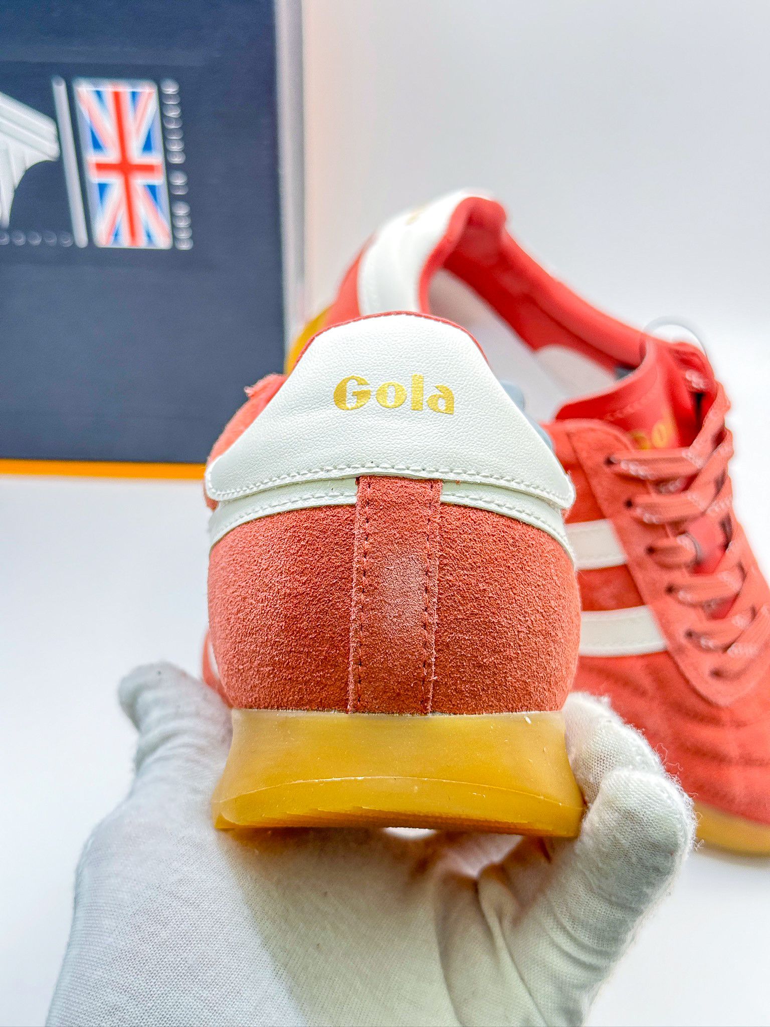 Gola Gola Stadium Suede Clay Off White Sneakers Size US 5 / IT 35 - 5 Thumbnail